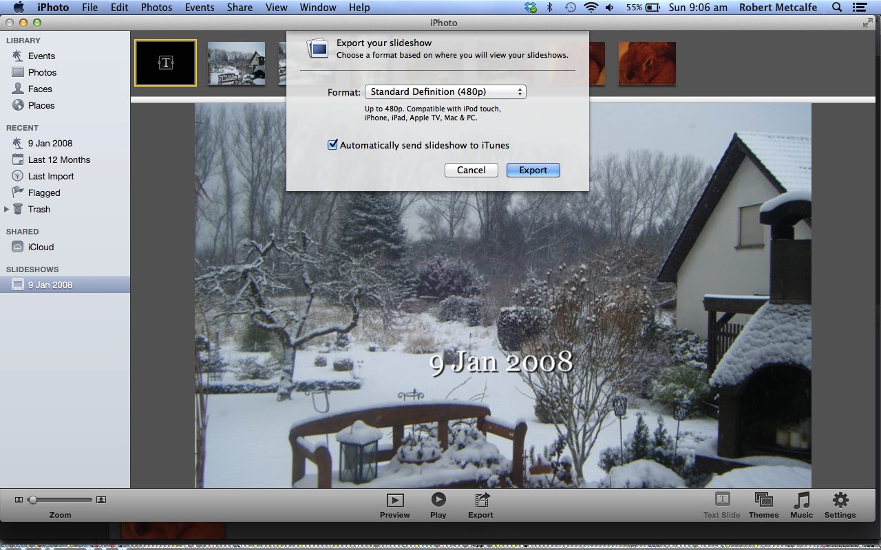 Mac iPhoto Slideshow to iTunes and iMovie Movie Primer Tutorial