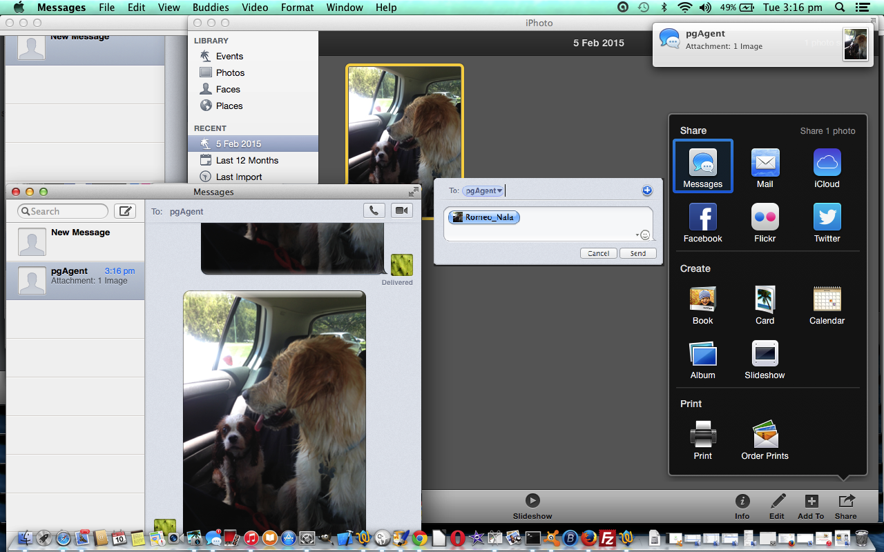 Mac iPhoto Share with Messages and Flickr Primer Tutorial