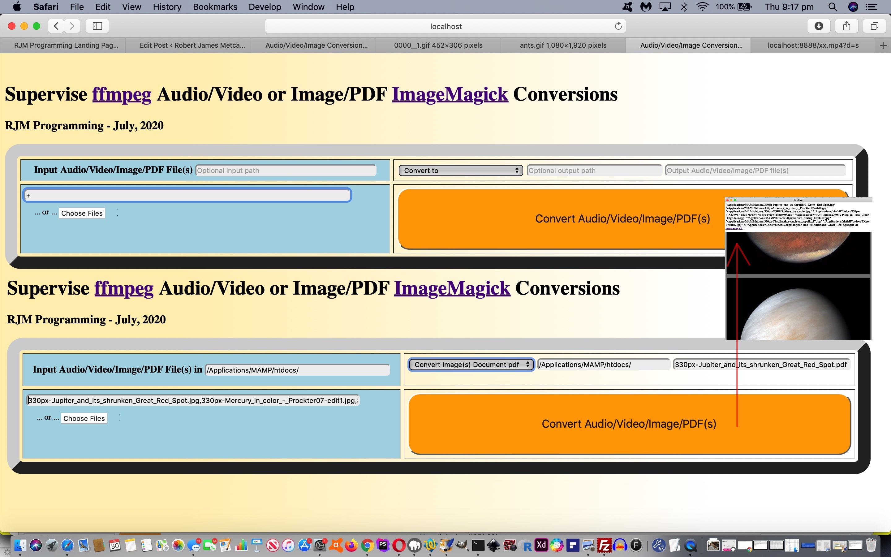 Image/PDF and Audio/Video Supervised Multiple Tutorial