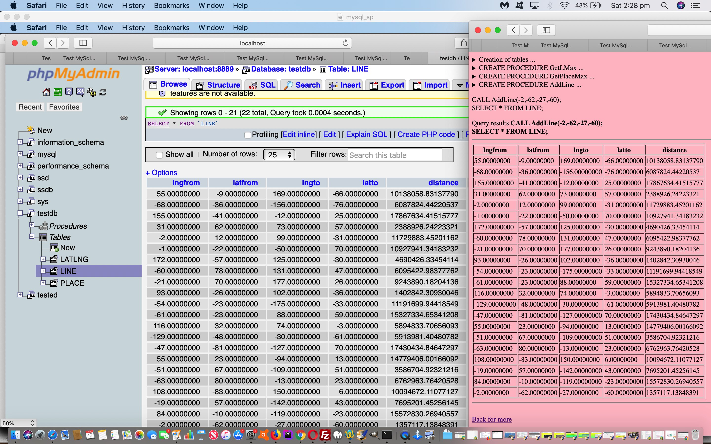 MySql Stored Procedures Spatial Tutorial