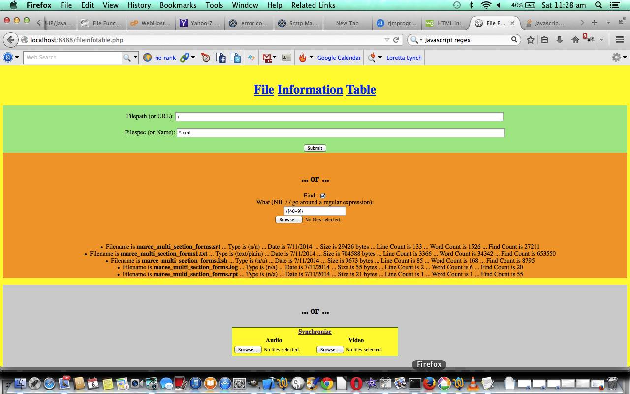 PHP/Javascript Find String File Browsing Tutorial