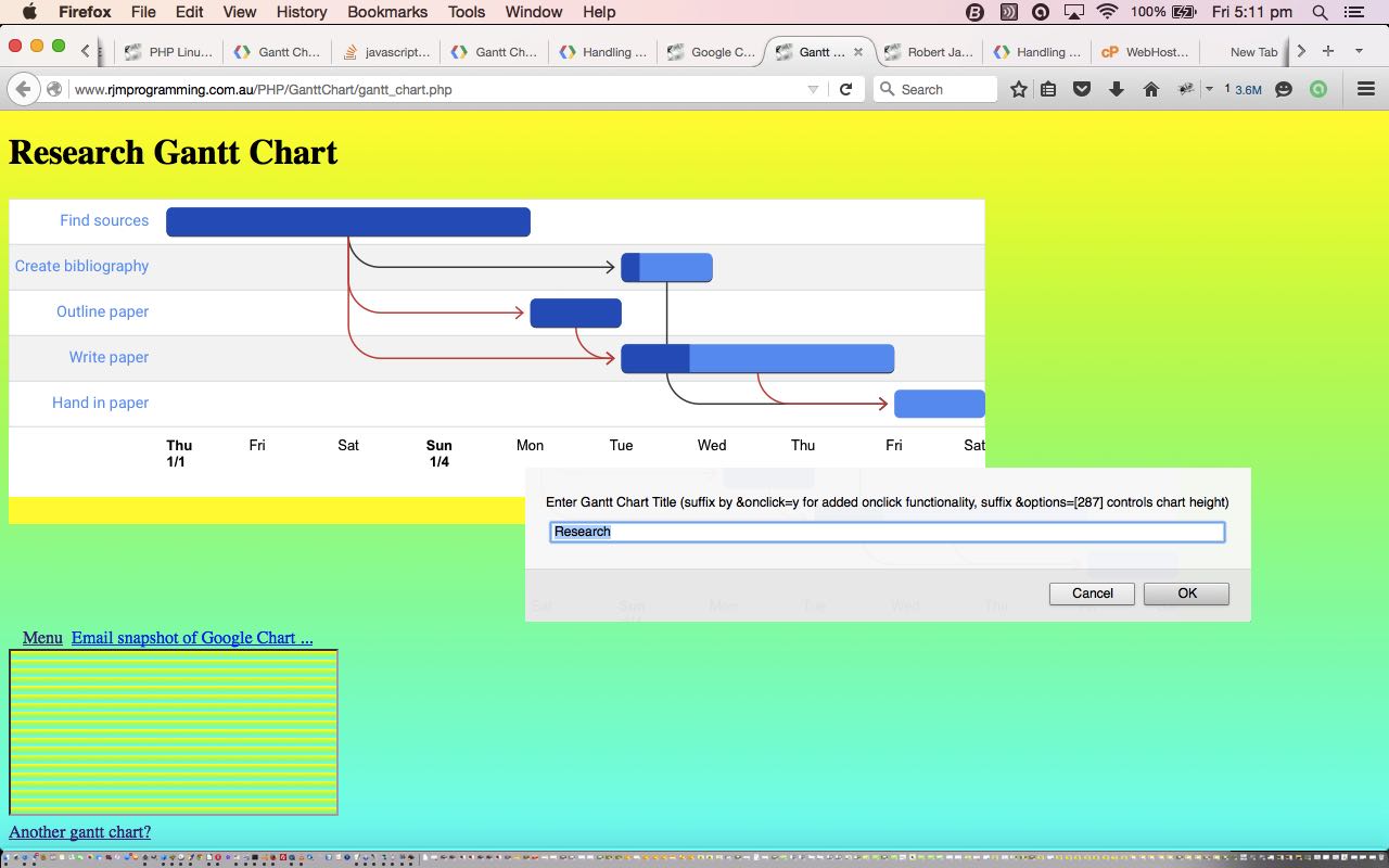 Google Chart Gantt Chart Primer Tutorial