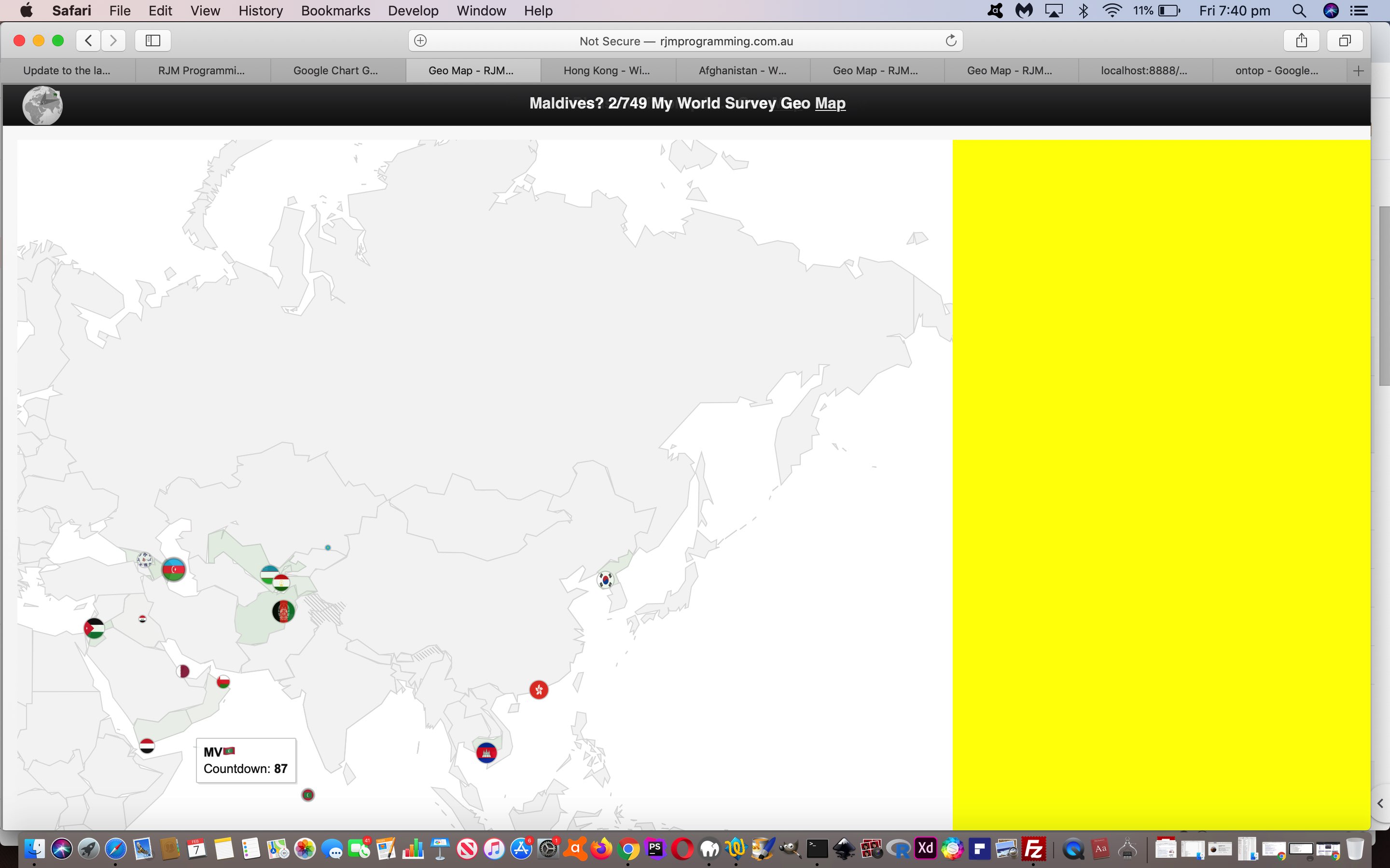 Google Chart Geo Chart Quiz Tooltip Flag Tutorial