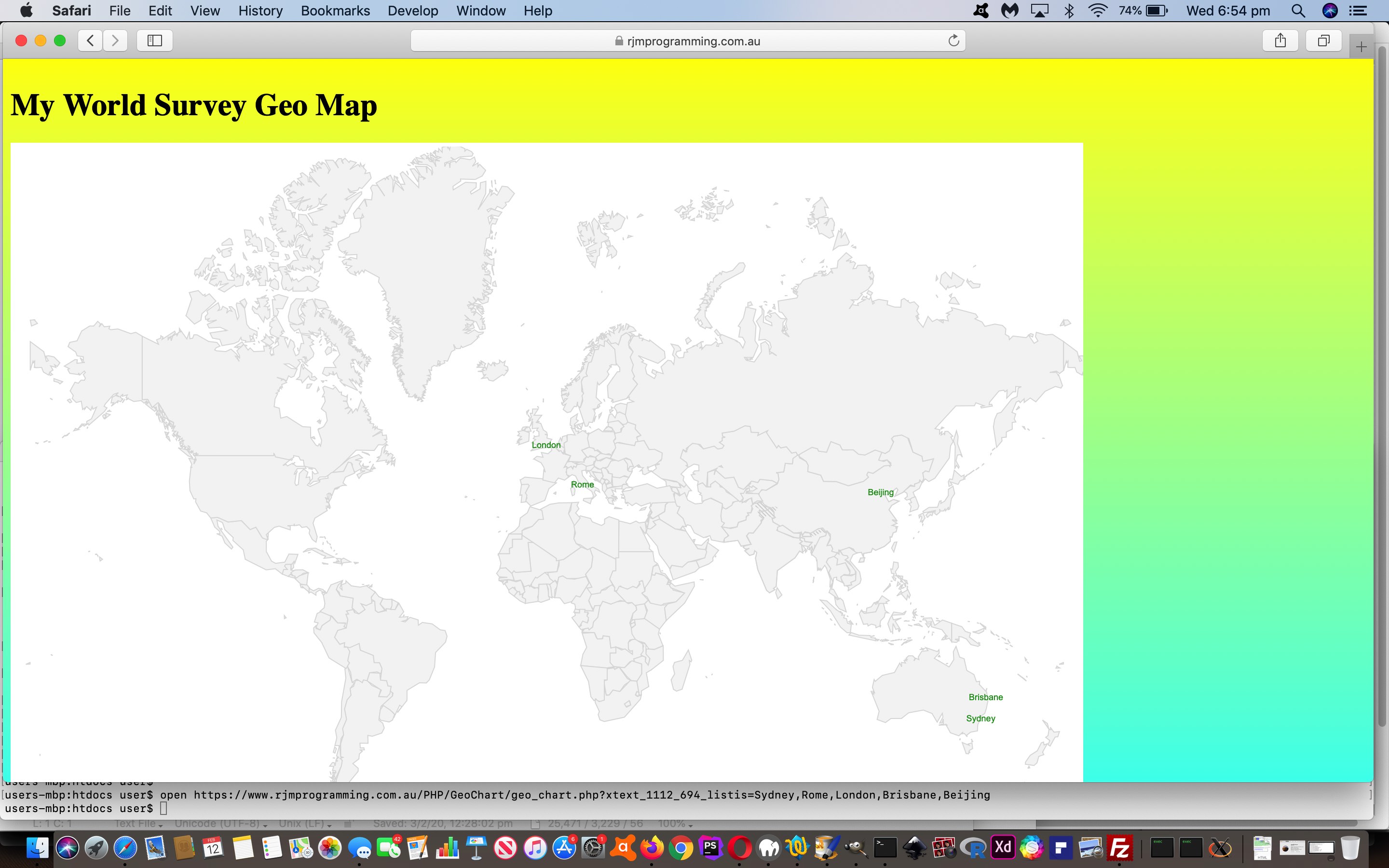 Google Chart Geo Chart Command Line Tutorial