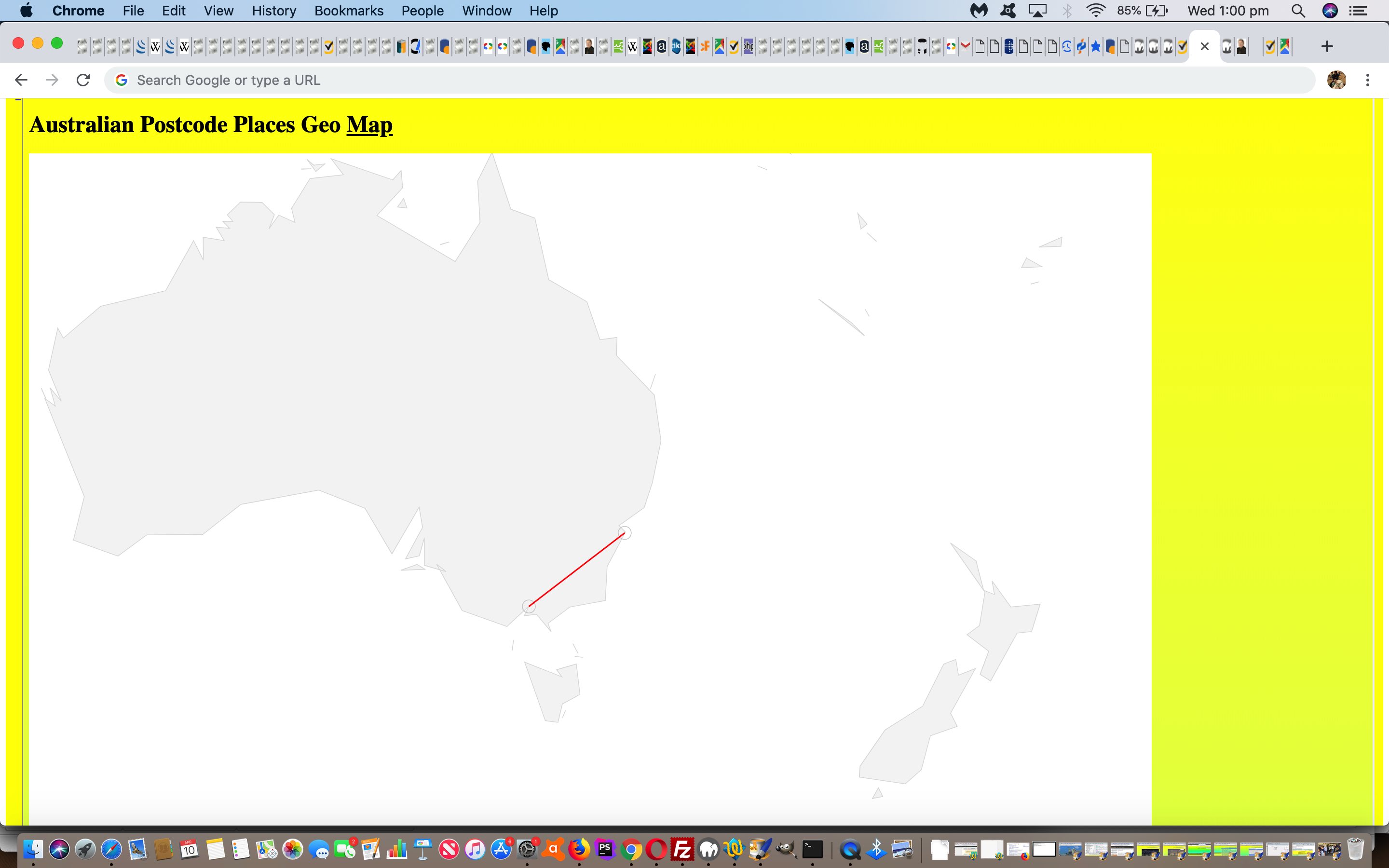 PHP Geo Map Google Chart Offset Tutorial