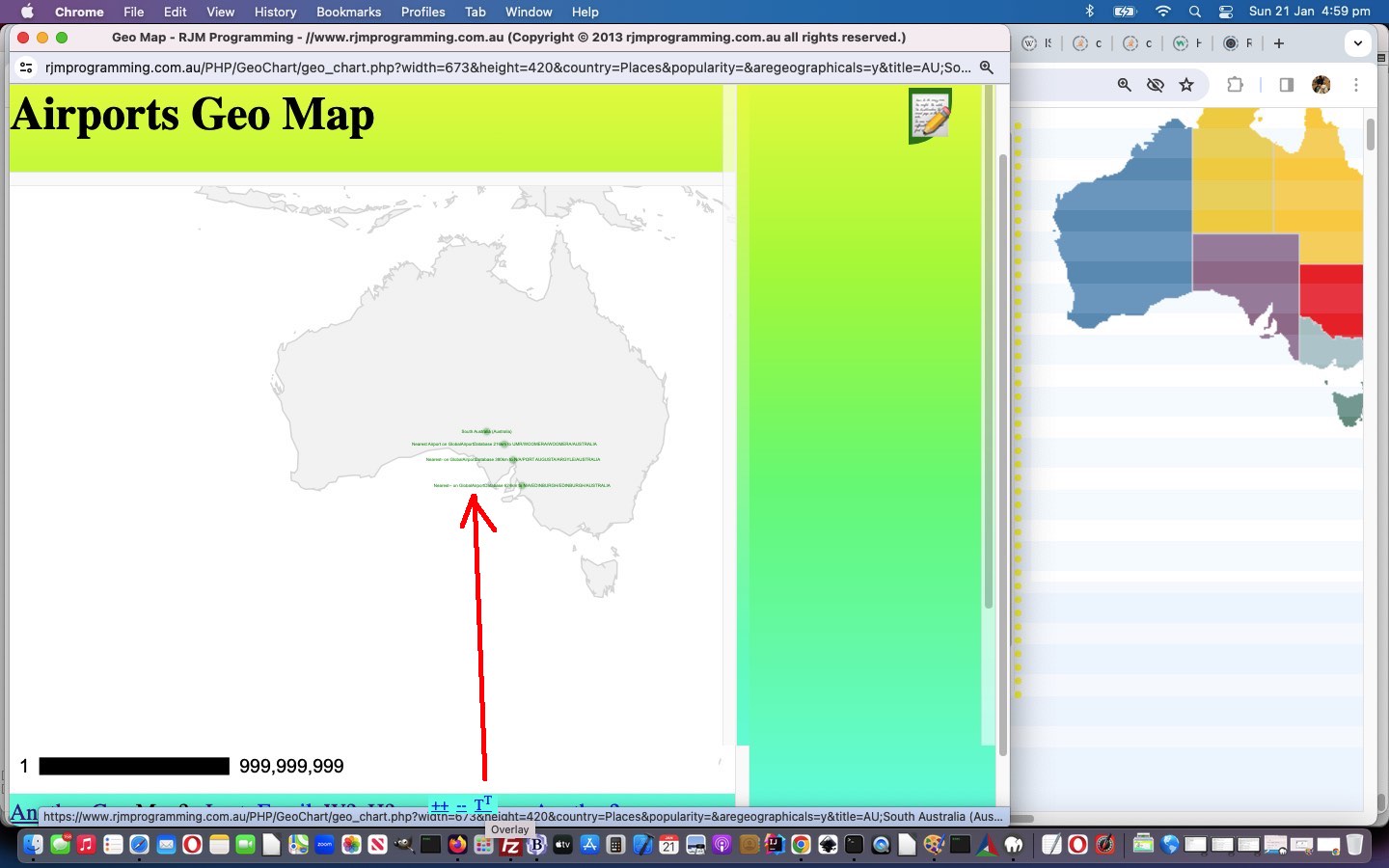 Geo Chart Resizable Text Overlay Tutorial