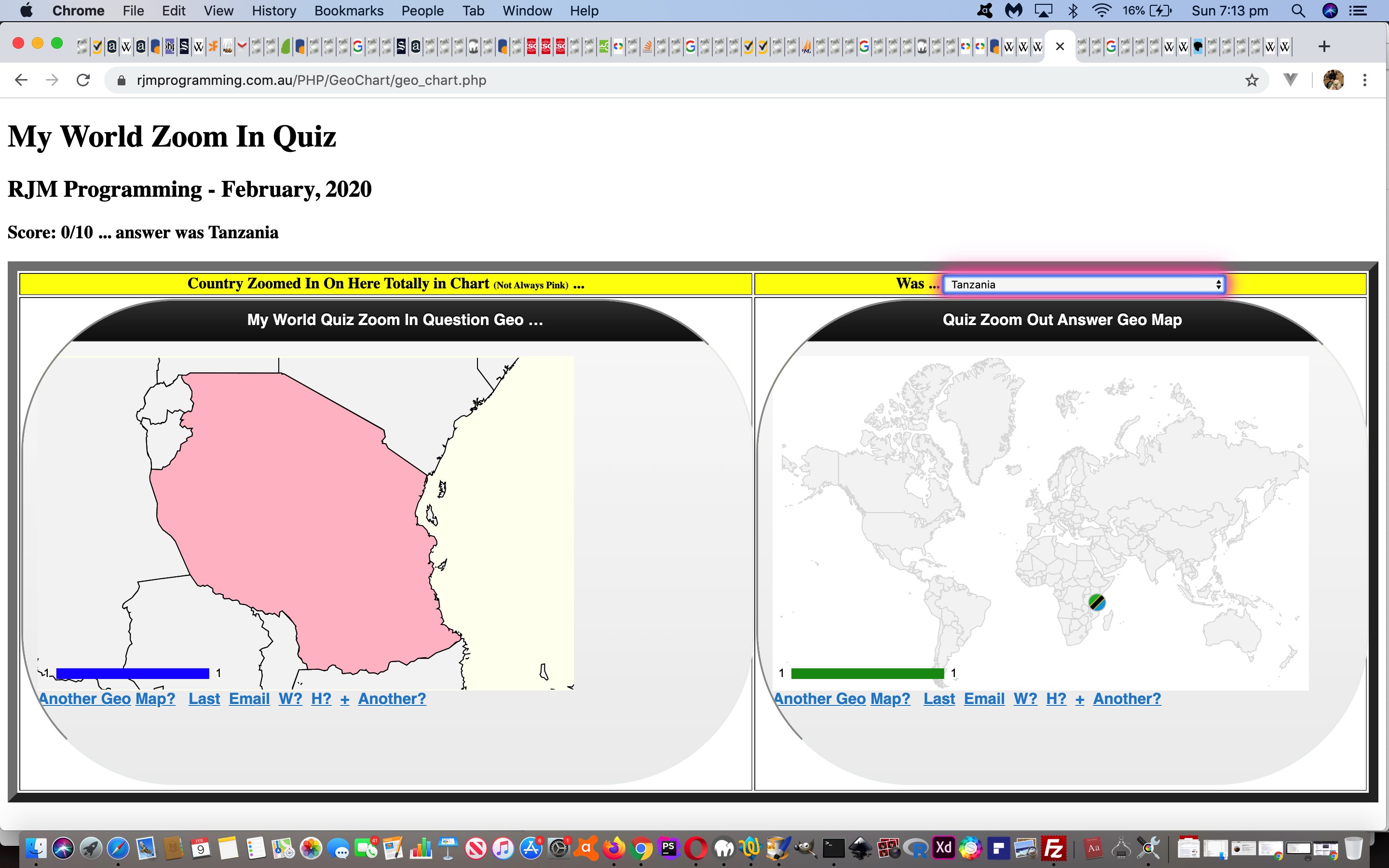 Google Chart Geo Chart Zoom In Quiz Tutorial