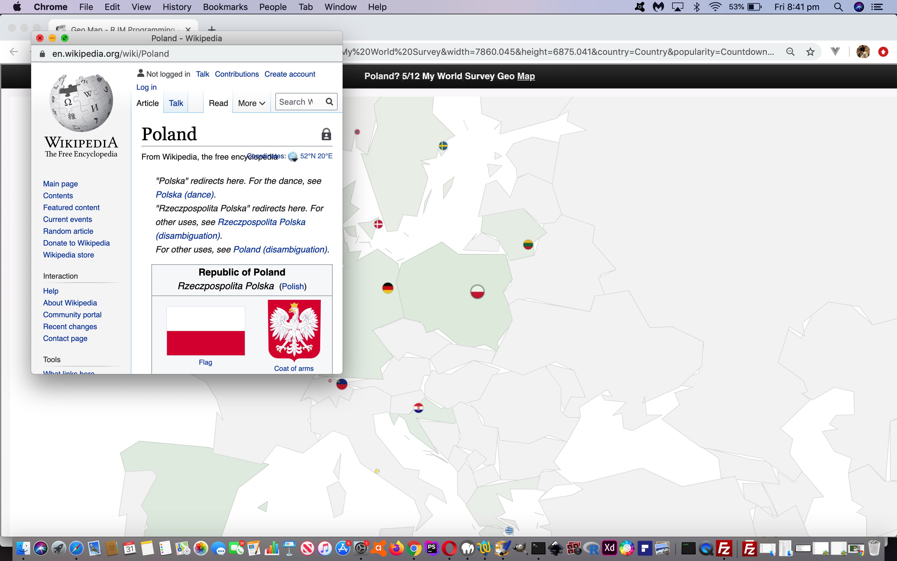 Google Chart Geo Chart Europe Quiz Tutorial