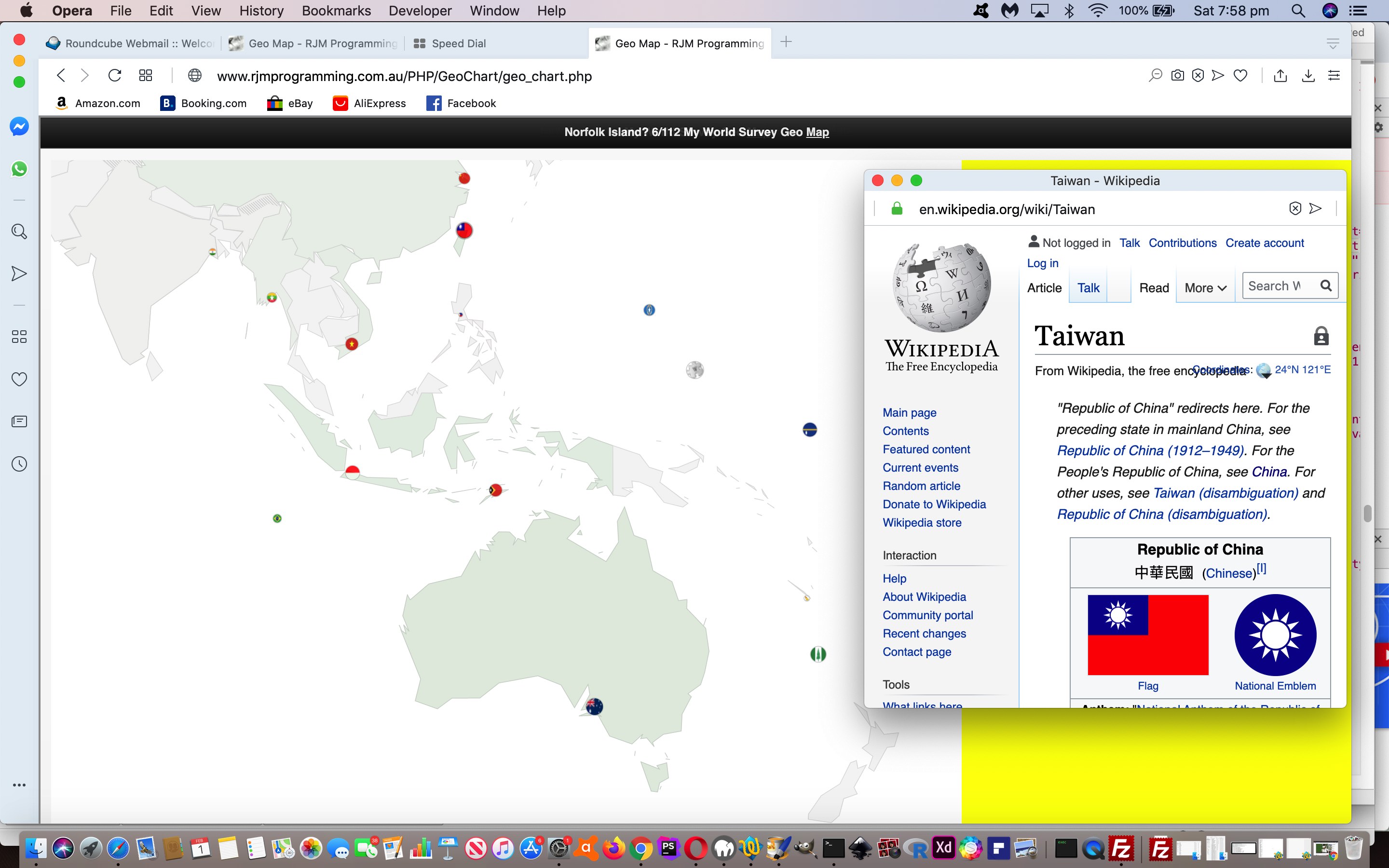 Google Chart Geo Chart Oceania Quiz Tutorial
