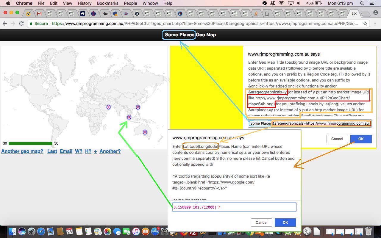 Google Geo Chart Co-ordinate Marker Tutorial