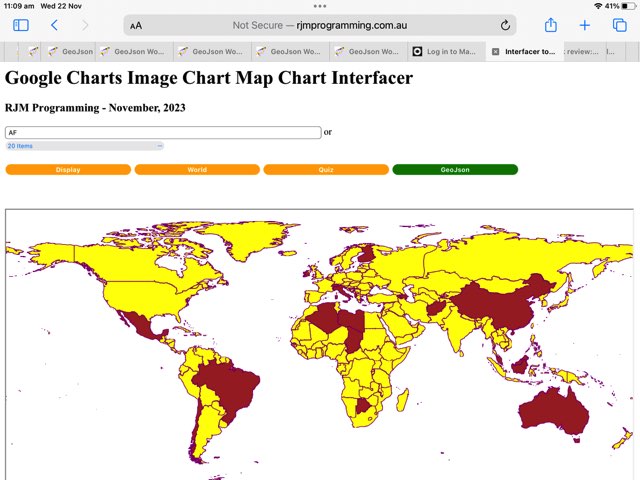 Google Chart Image Chart Map Chart GeoJson Iframe Tutorial