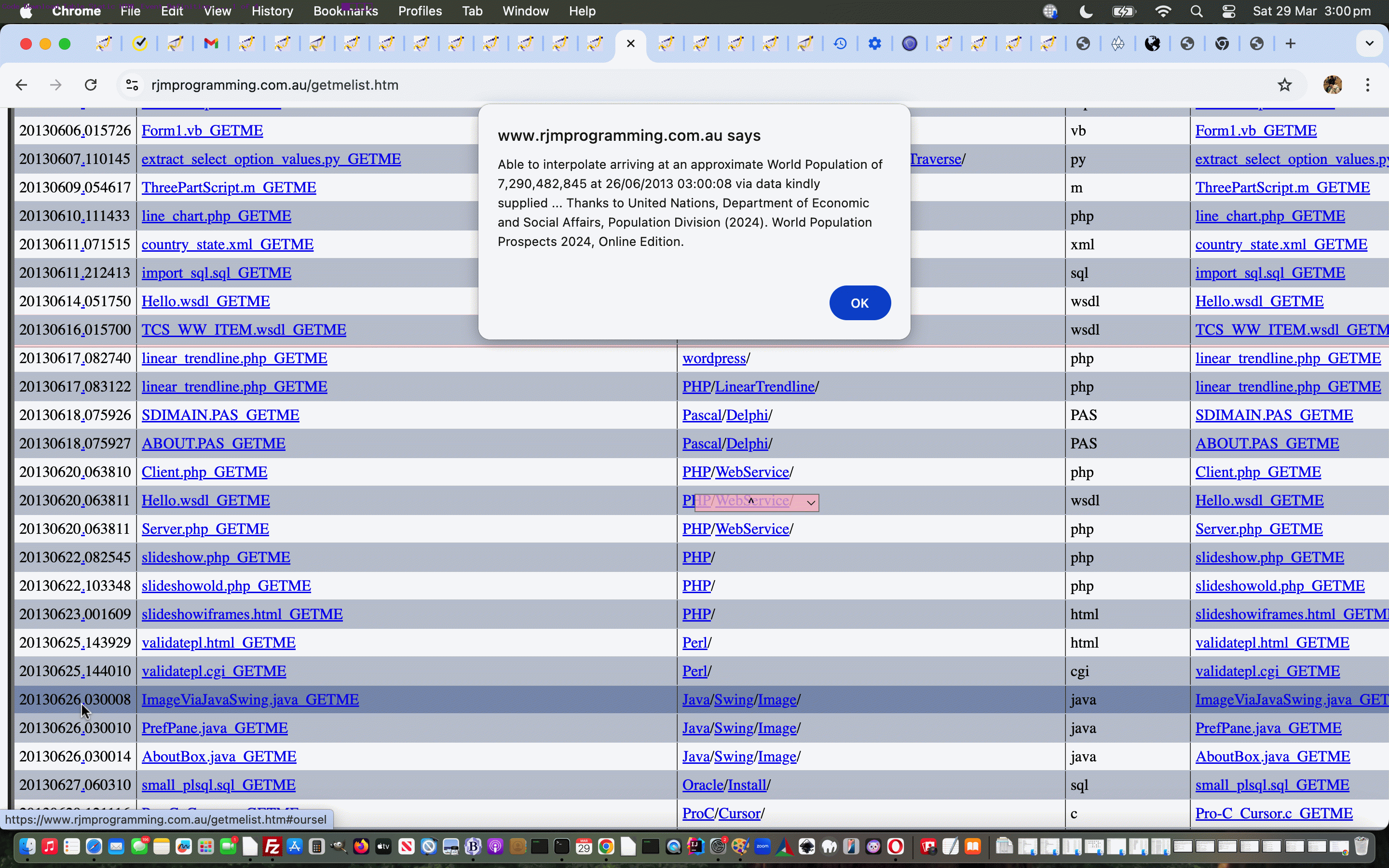 Code Download Table Static HTML Event Definition Tutorial