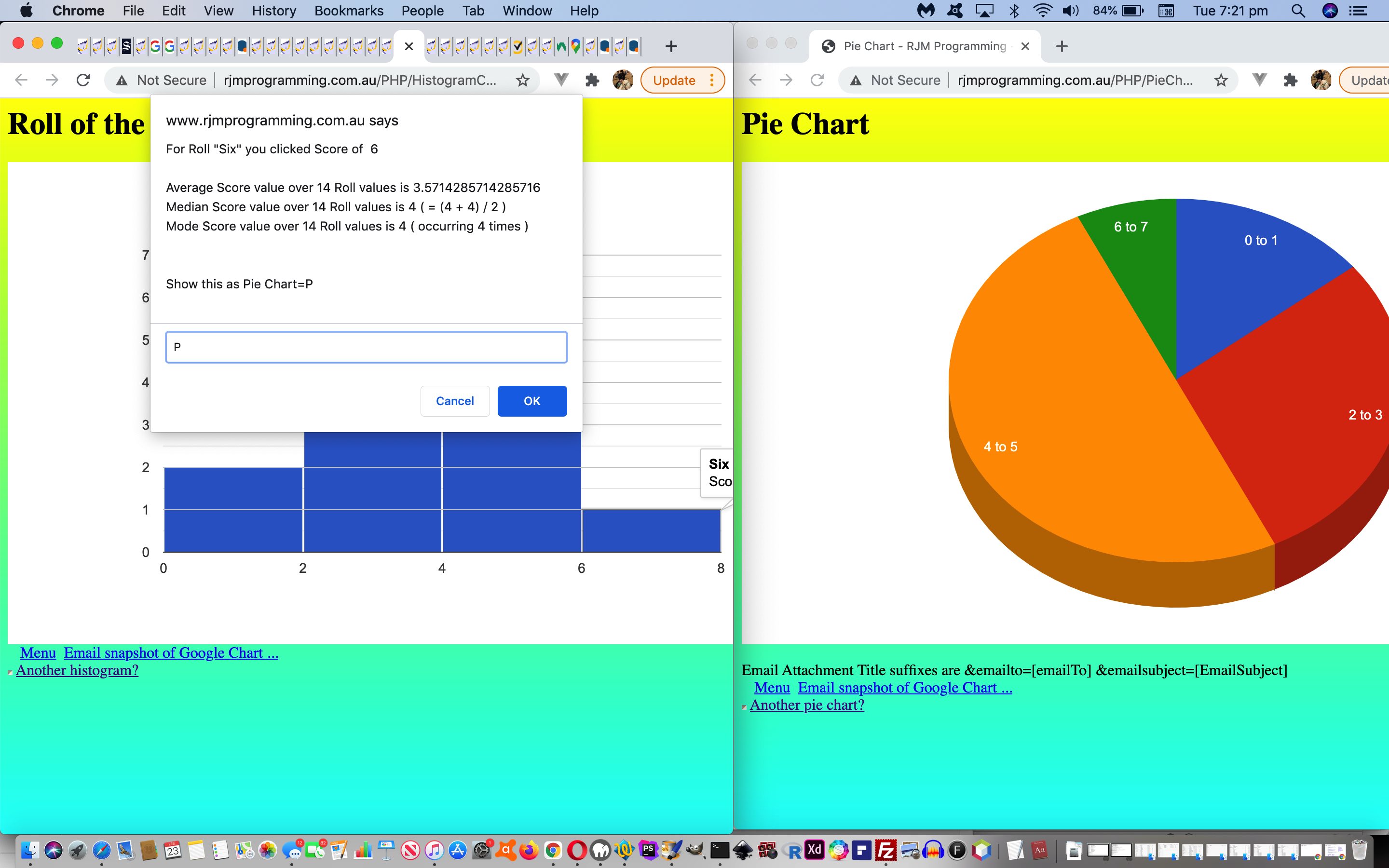 Google Chart Histogram Chart Pie Chart Interface Tutorial