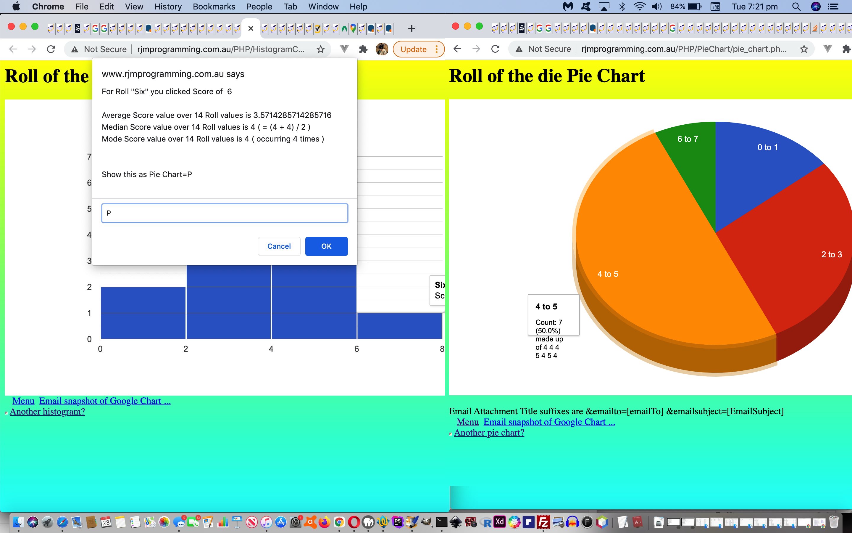 Google Chart Histogram Chart Pie Chart Tooltips Tutorial