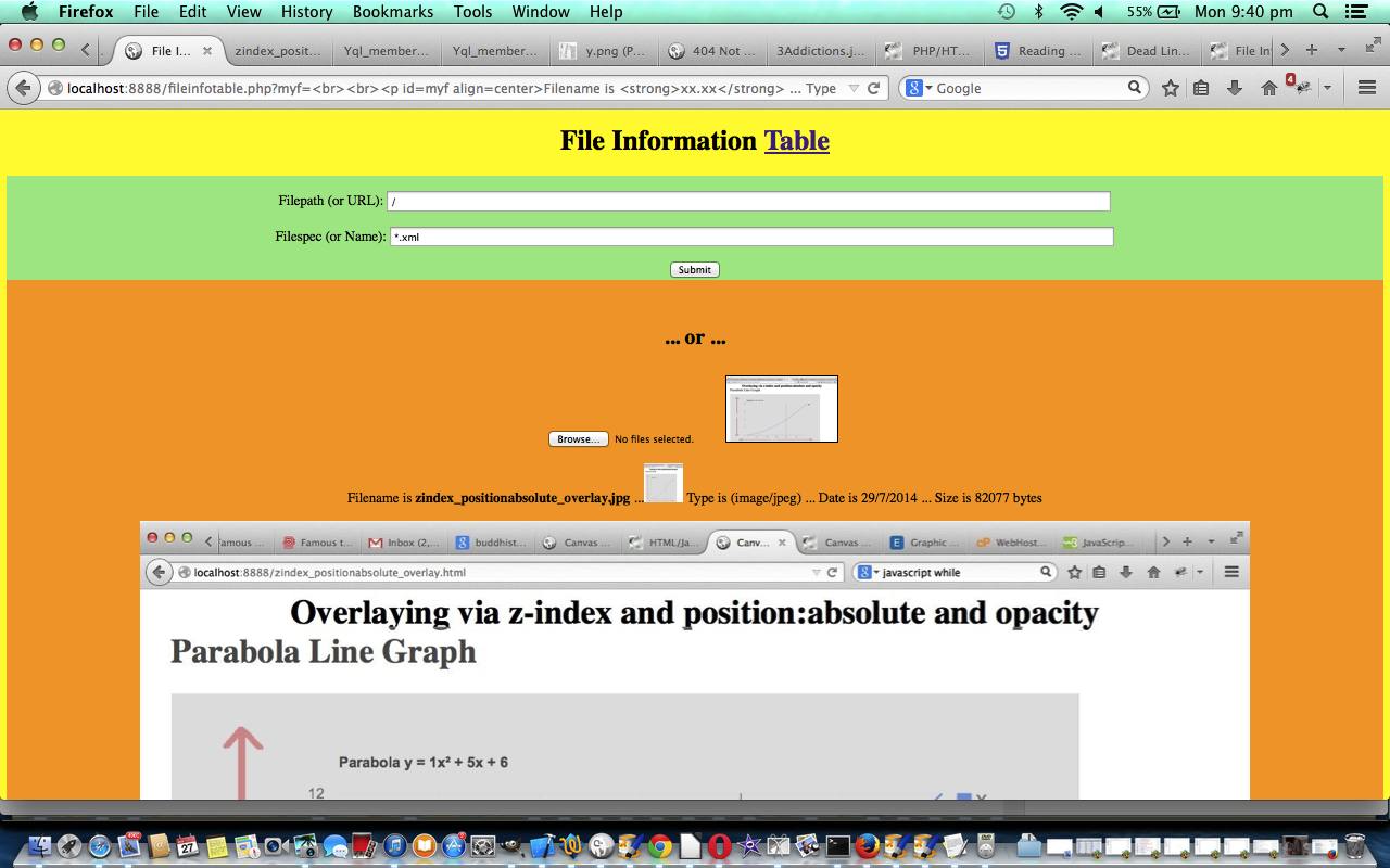 PHP/HTML/Javascript Image File Browsing Primer Tutorial