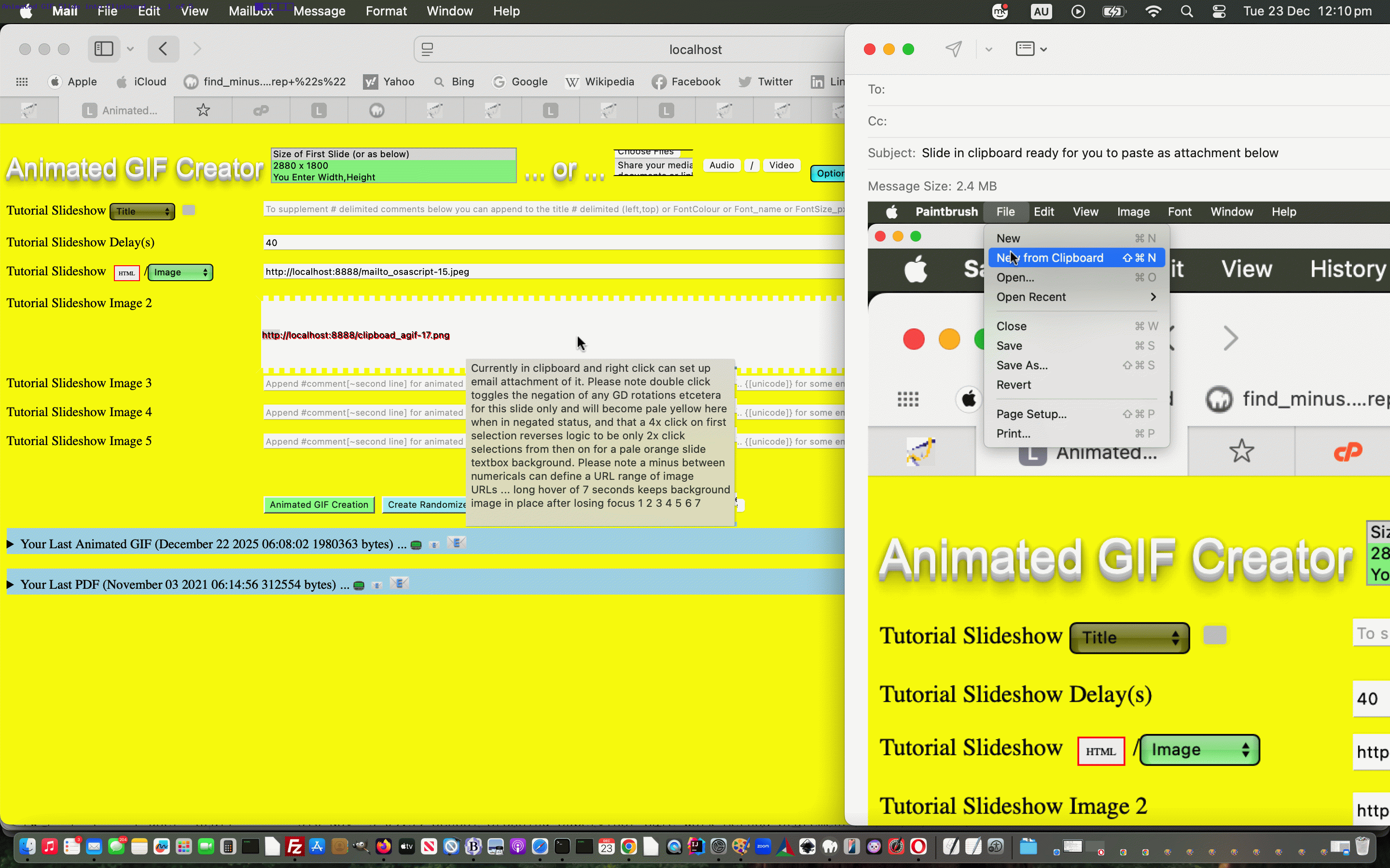 Animated GIF Slide Clipboard Tutorial
