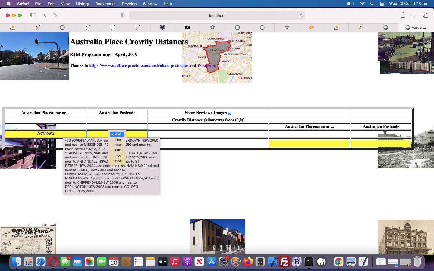 Australian Postcode Dropdown Place Images Tutorial