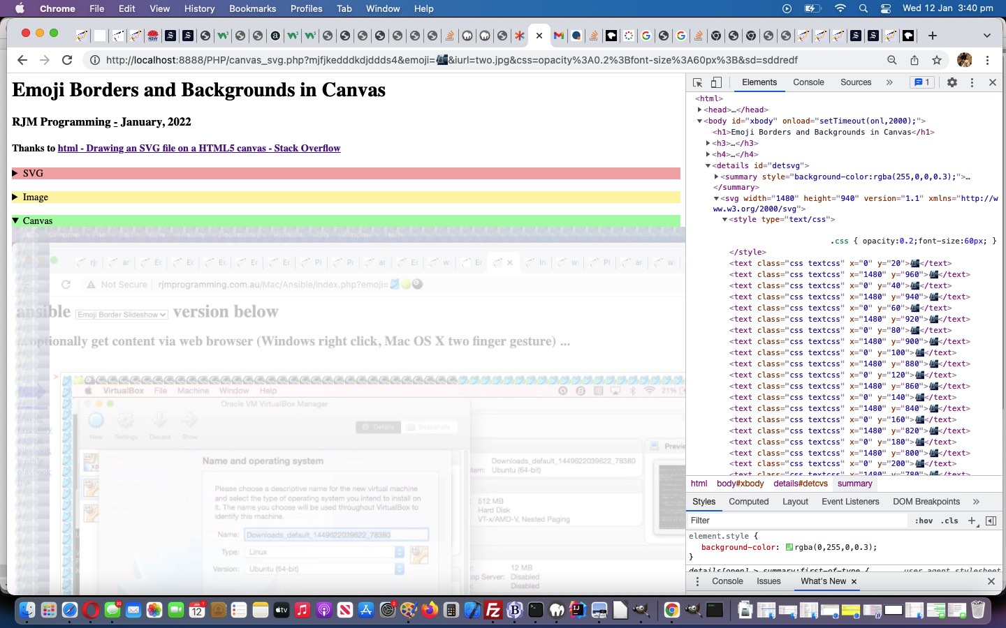 Emoji Borders and Backgrounds CSS Styling Tutorial