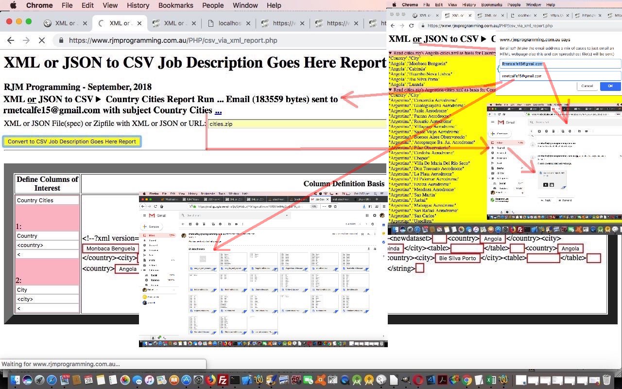 JSON or XML to CSV Email Spreadsheet Attachments Report Tutorial