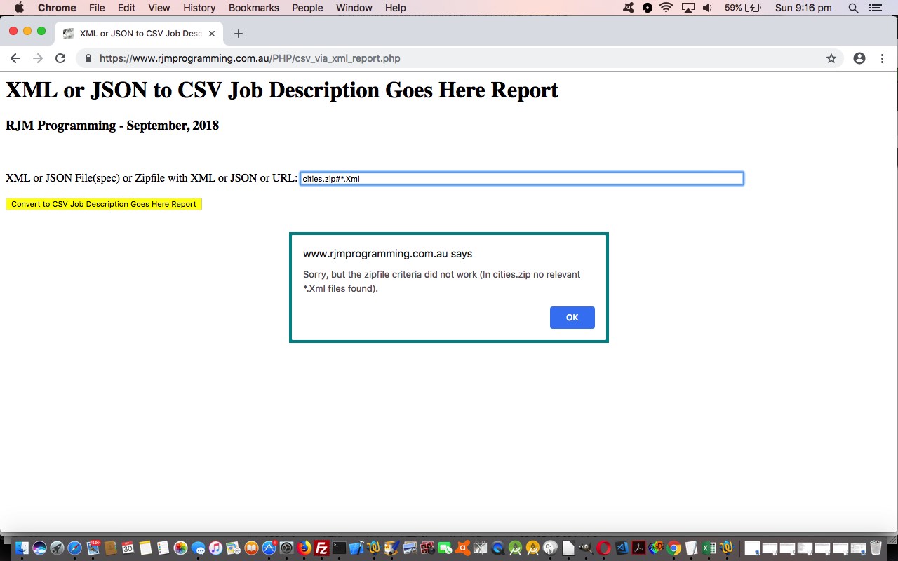 JSON or XML to CSV Report Error Handling Tutorial