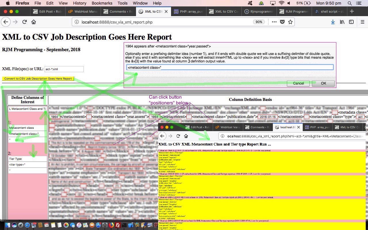 XML to CSV Command Line Report Control Tutorial