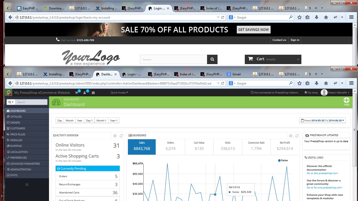 Apache/PHP/MySql Prestashop eCommerce Primer Tutorial