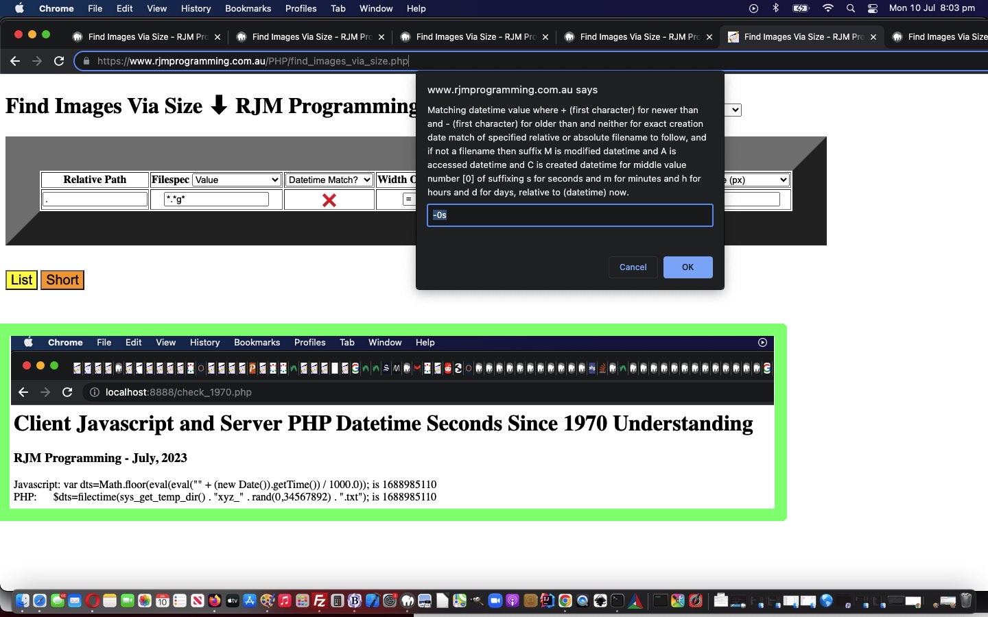 Find Image Files via Datetime Tutorial