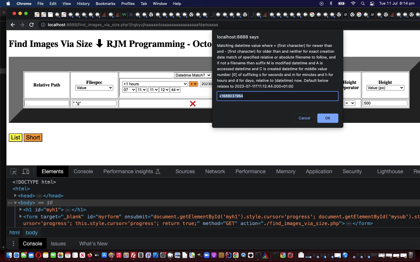 Find Image Files via Specified Datetime Tutorial