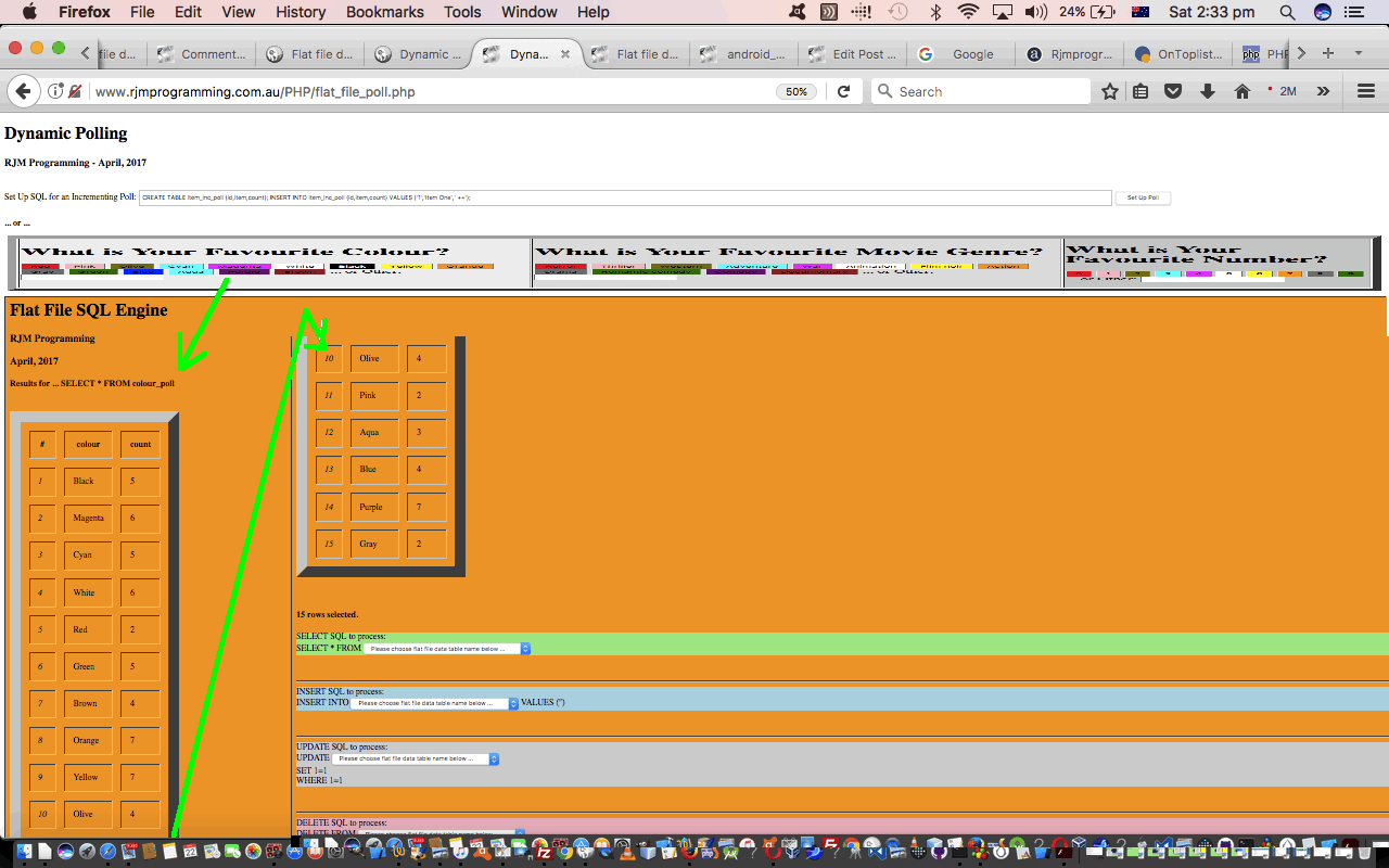 SQL for Flat Files Poll Tutorial