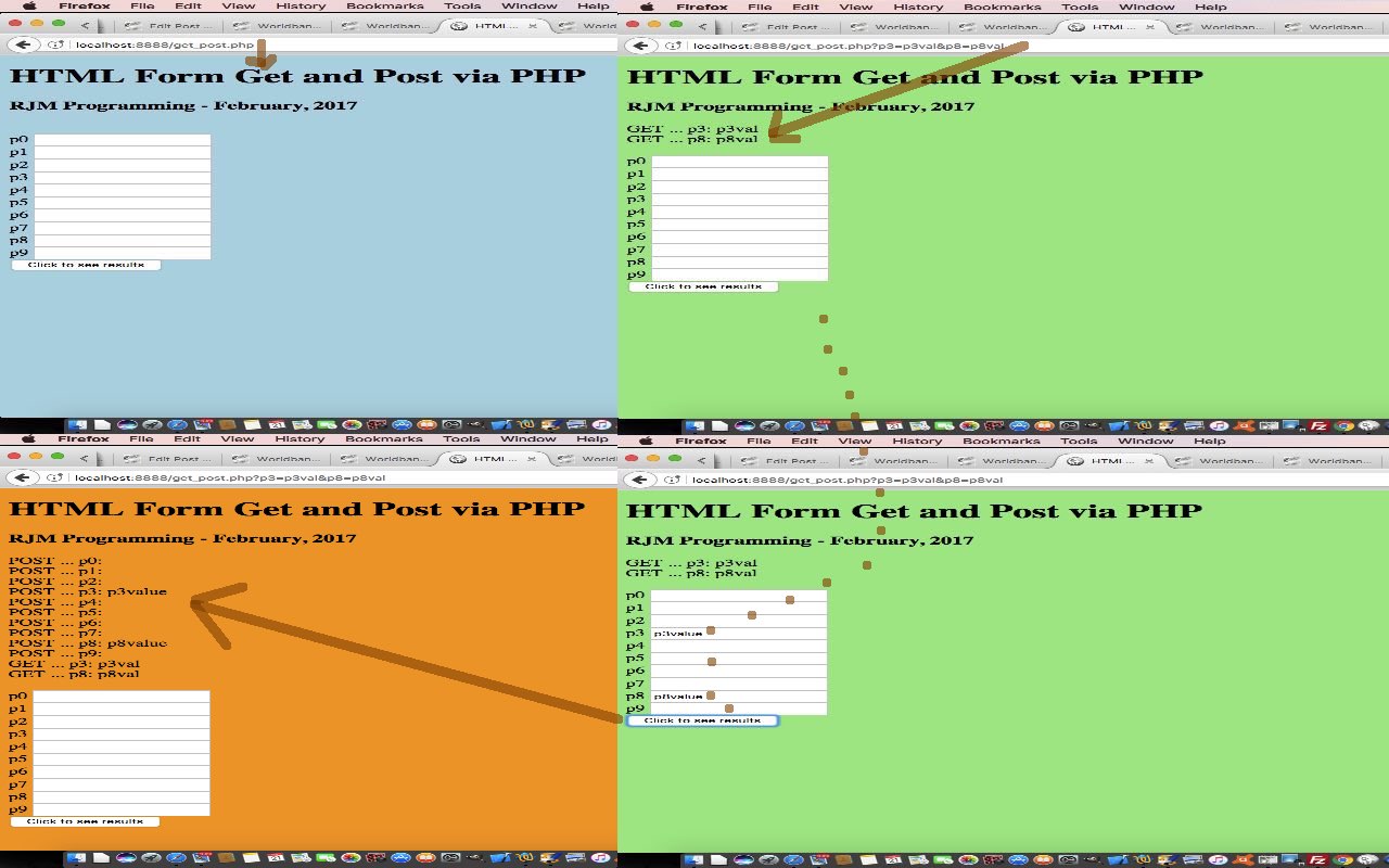 HTML Form Get and Post via PHP Primer Tutorial