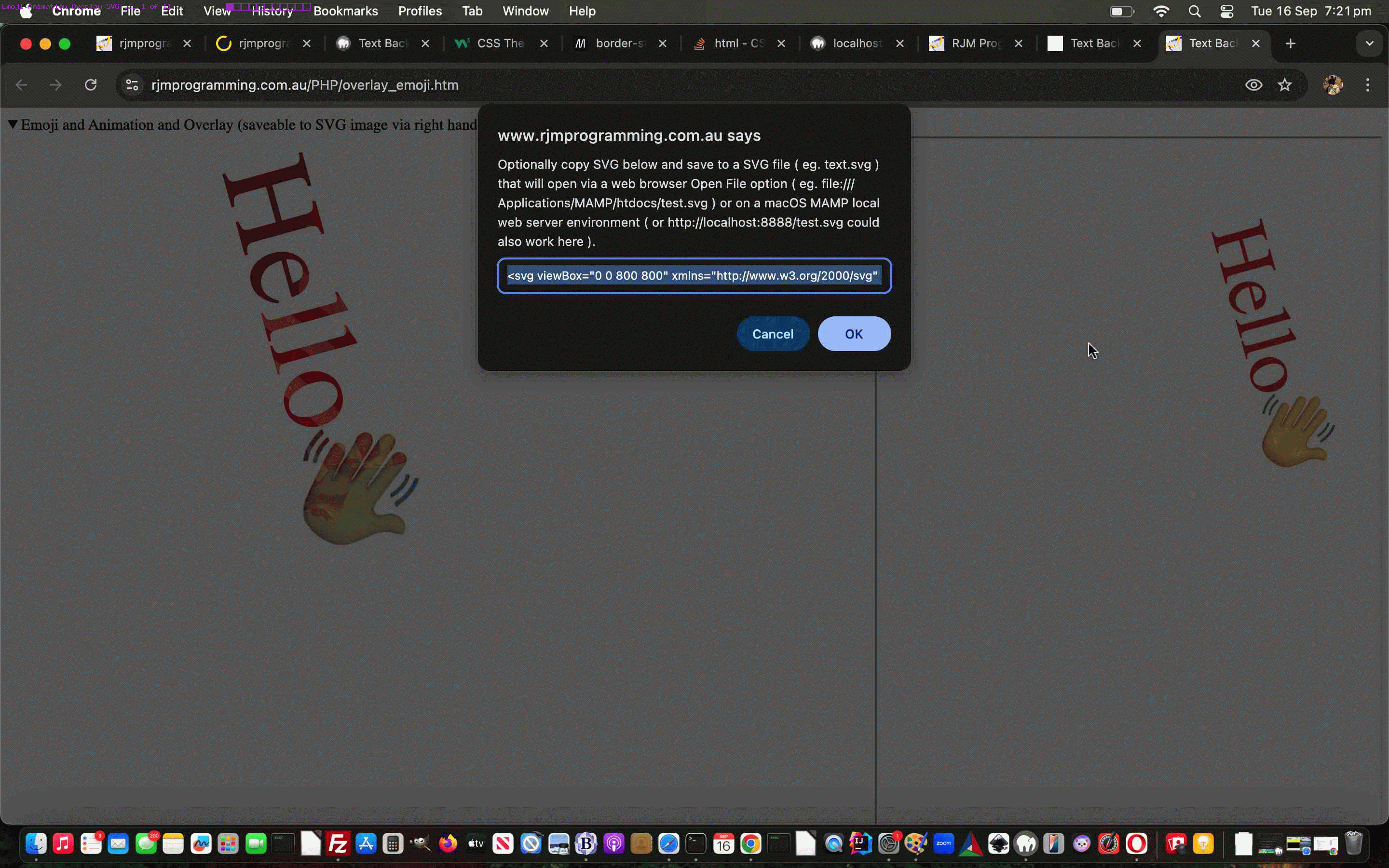 Text Background Clip Animation Emoji Overlay SVG Tutorial