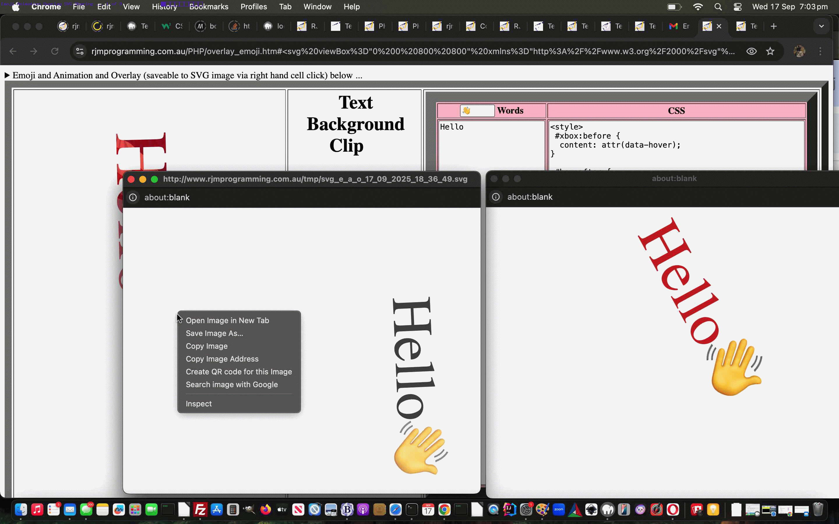 Text Background Clip Animation Emoji Overlay SVG Sharing Tutorial
