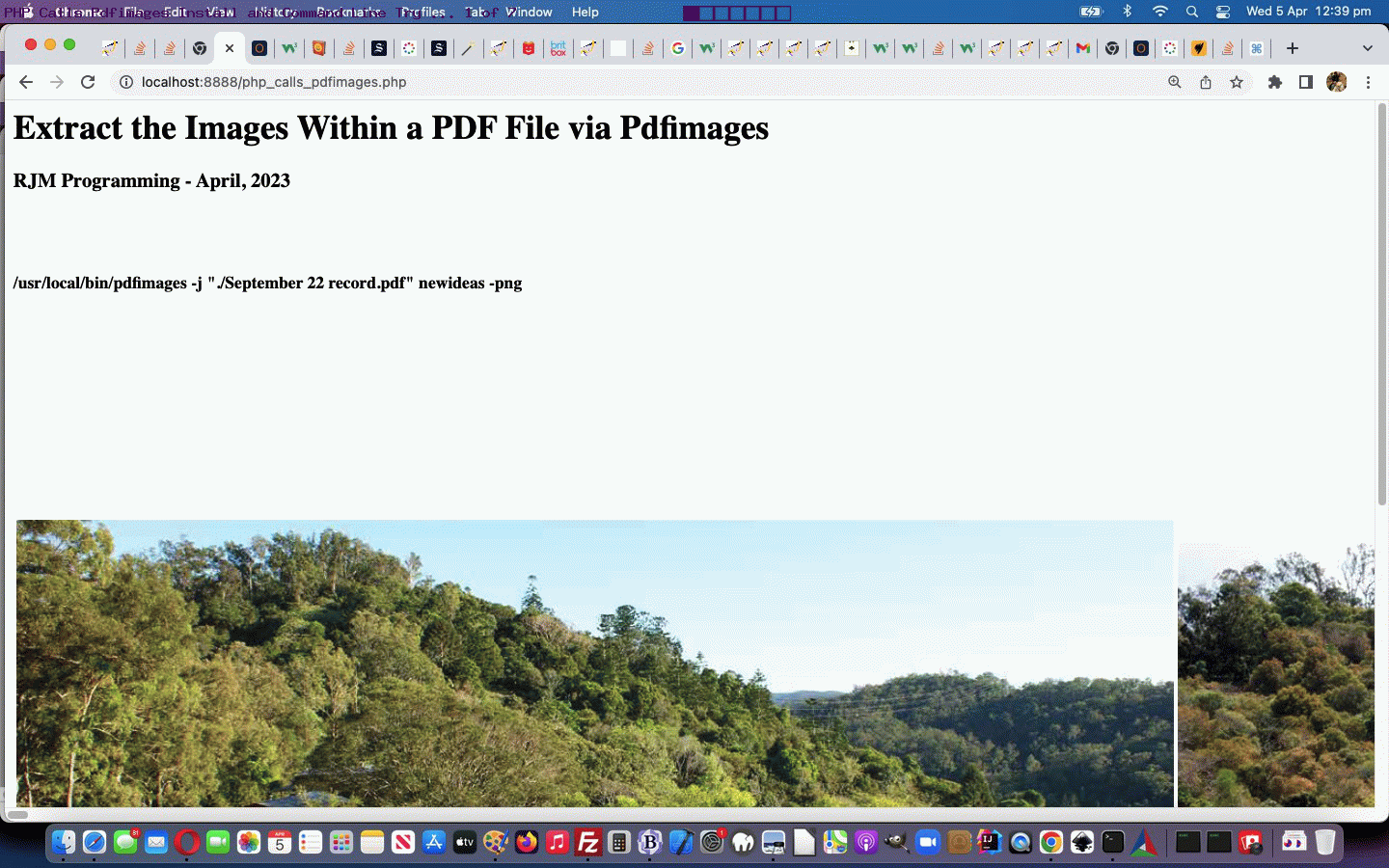 Pdfimages PDF Image Extraction PHP Tutorial