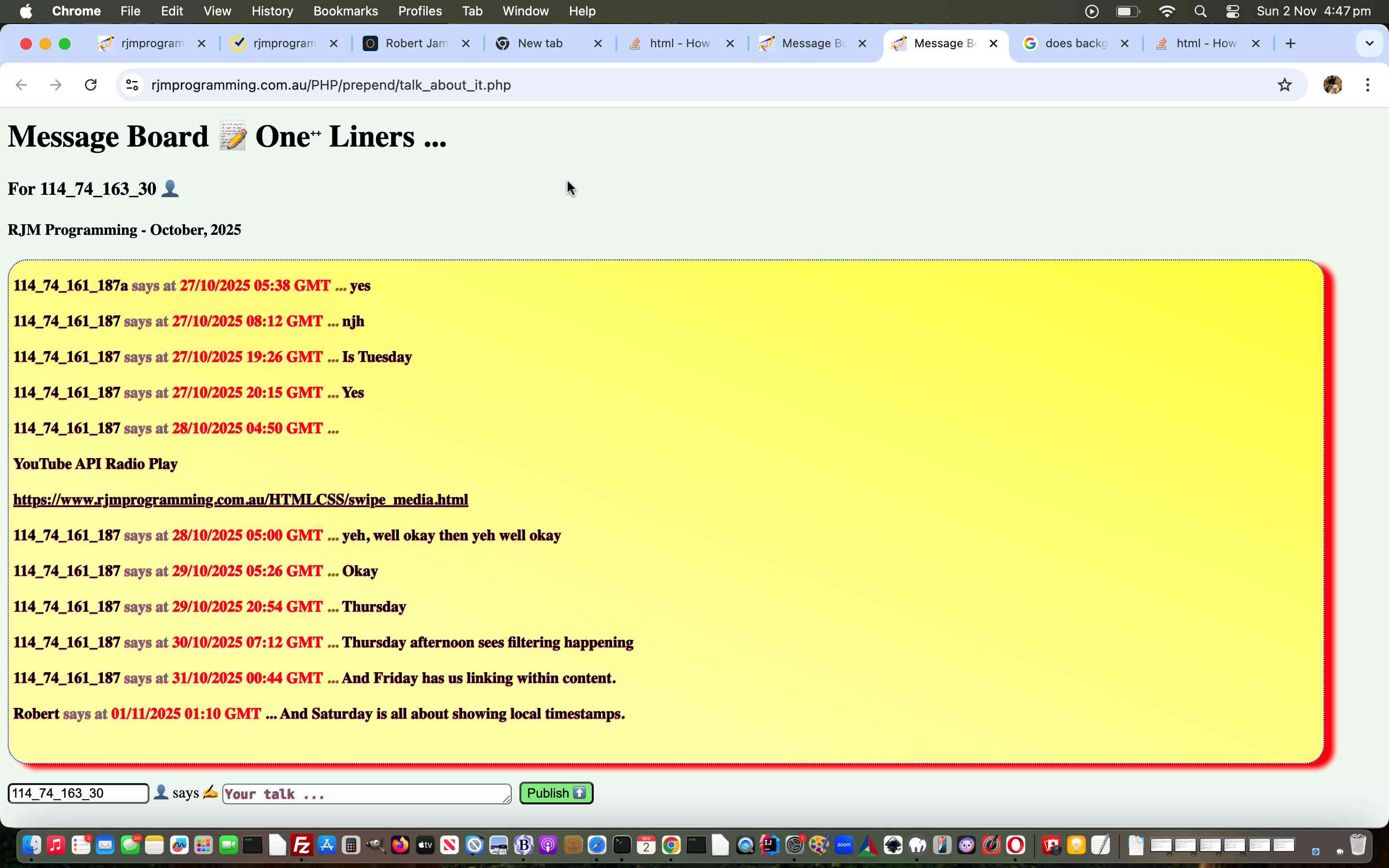Message Board One Liners Aesthetics Tutorial Message Board One Liners Aesthetics Tutorial