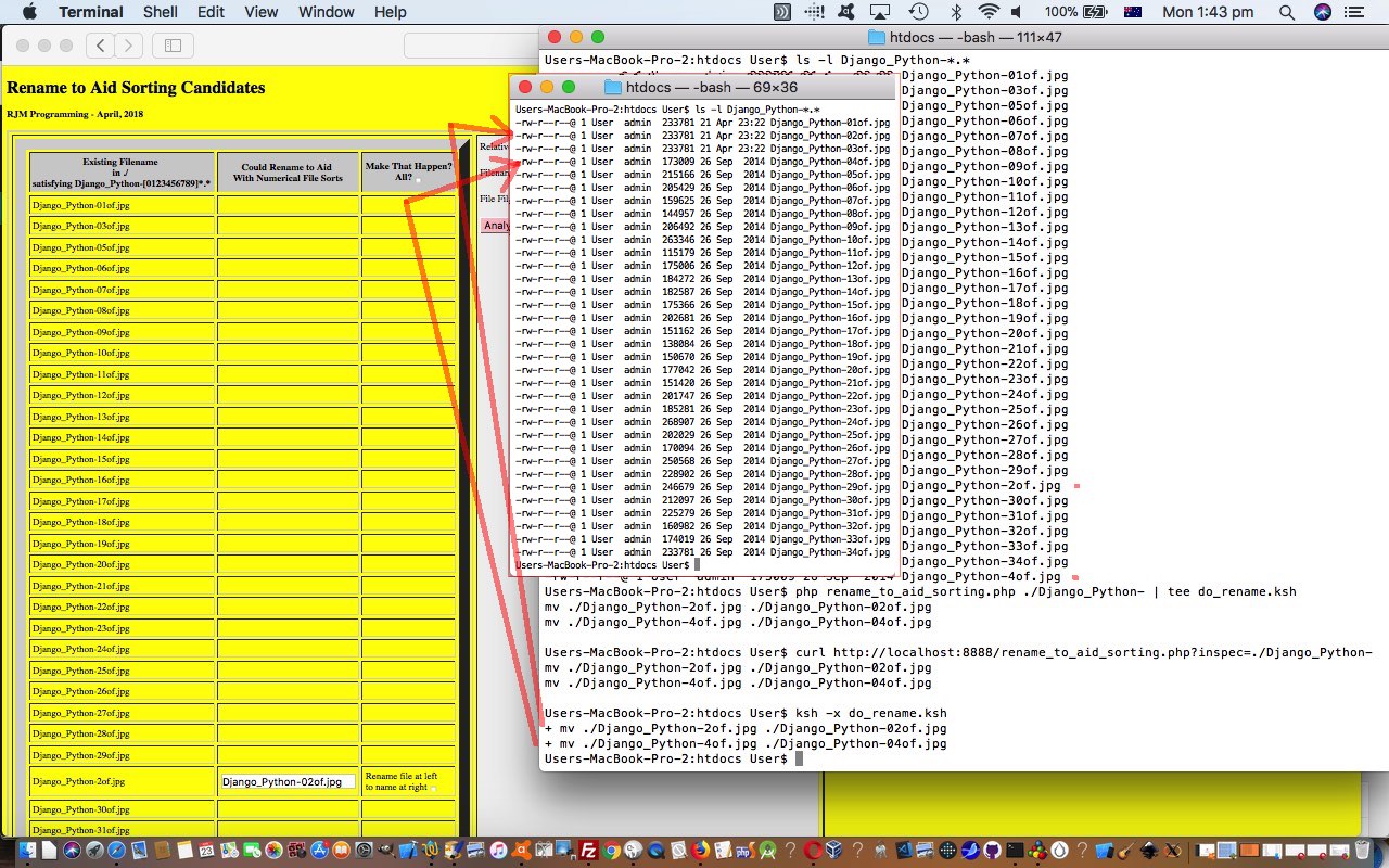 Renaming to Aid with Numerical File Sorts Command Line and Curl Tutorial