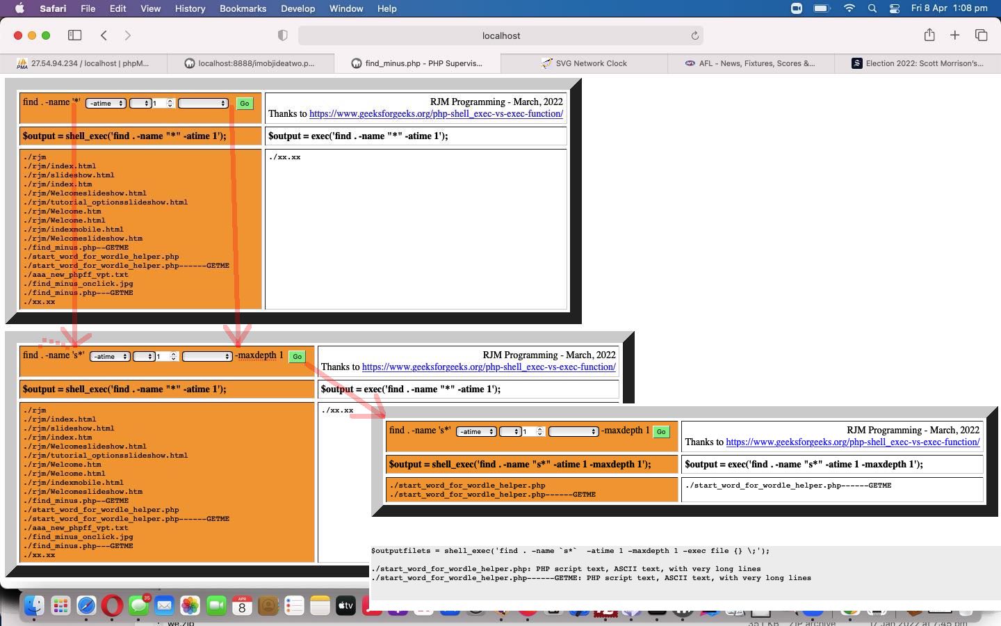 PHP File Finding shell_exec Versus exec Contenteditable Tutorial