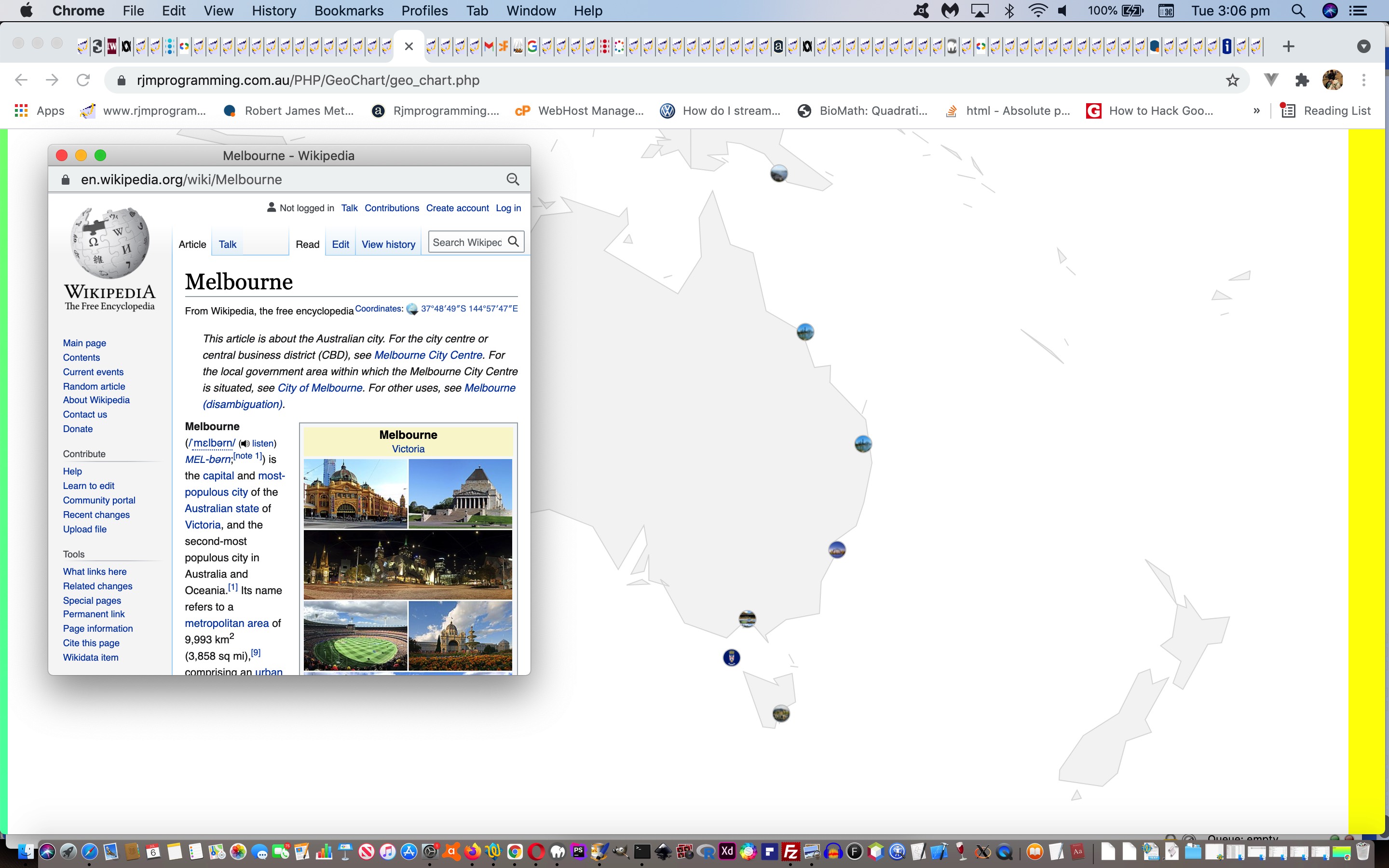 TimeZone Offset Places Google Geo Chart Wikipedia Tutorial