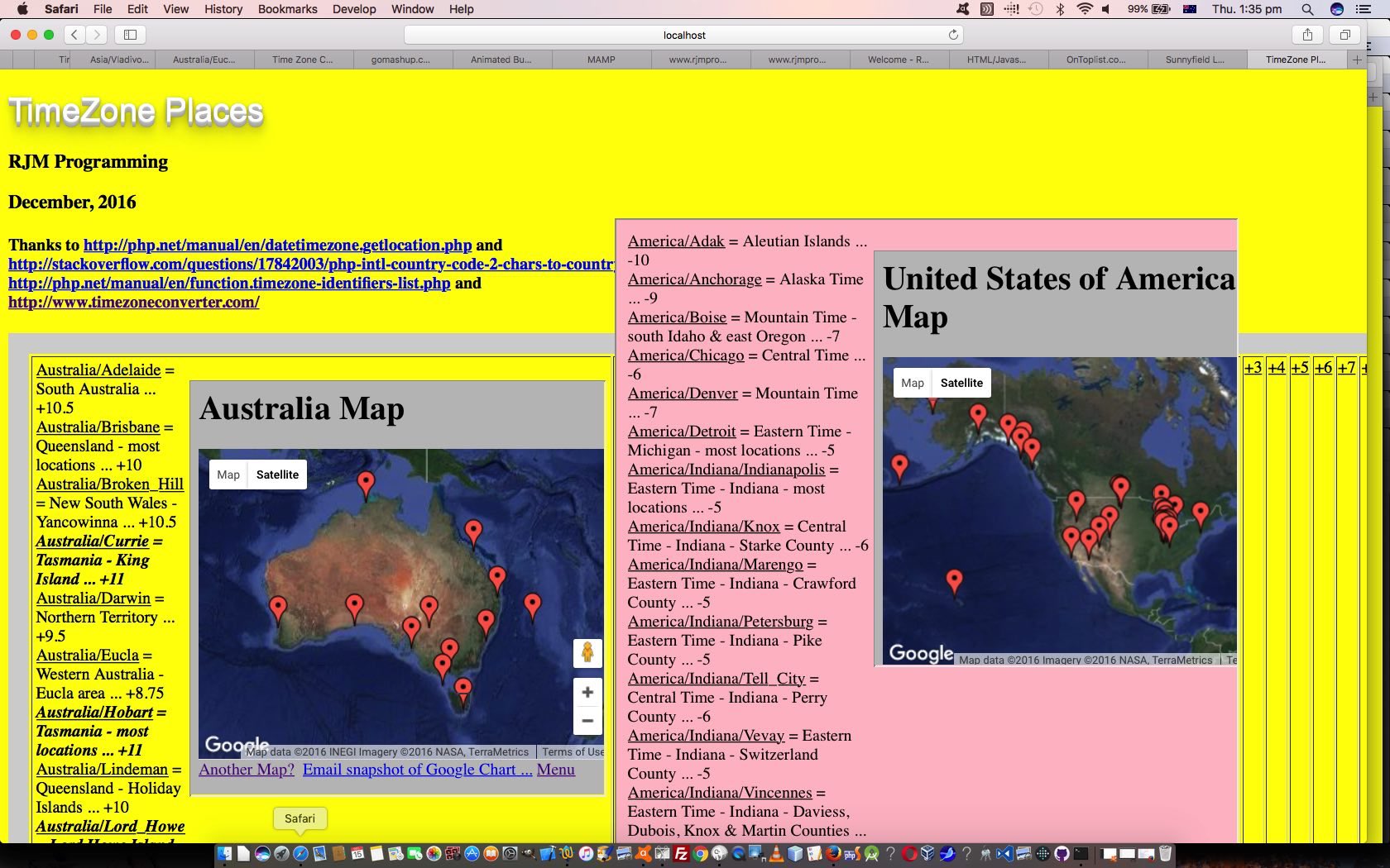 TimeZone Country Places Iframe Tutorial