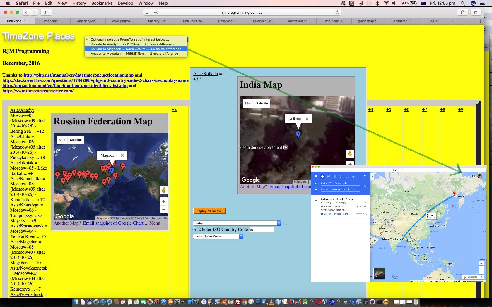 TimeZone Country Places Integration Tutorial