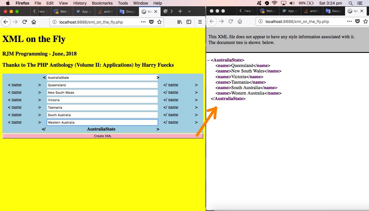 XML on the Fly via PHP Primer Tutorial