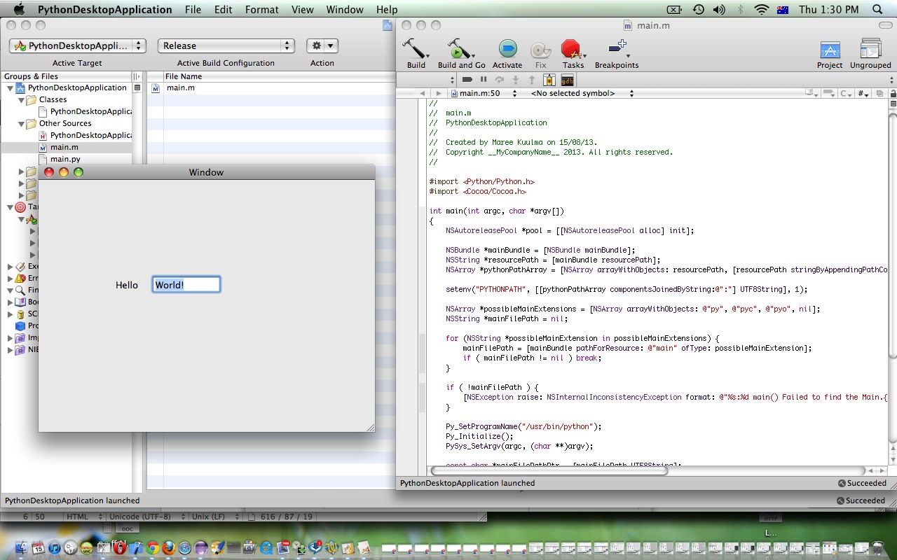 Xcode Python Desktop Application Primer Tutorial
