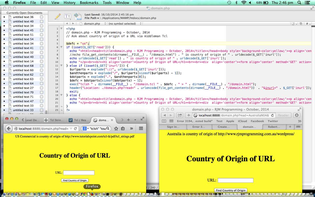 Tcl and PHP Primer Tutorial ... http://www.tcl.tk/software/tcltk/