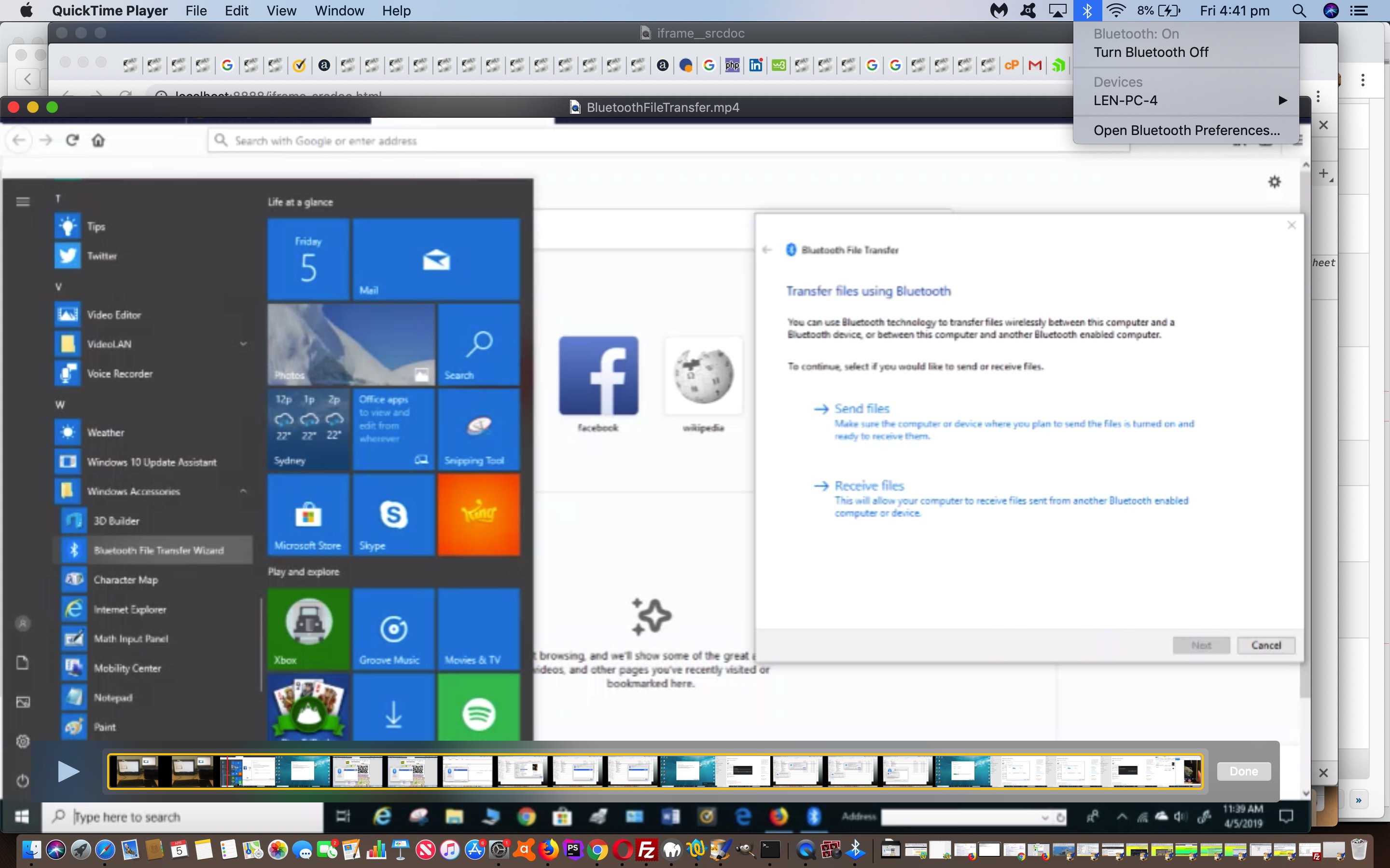 Bluetooth File Transfer Between macOS and Windows 10 Primer Tutorial