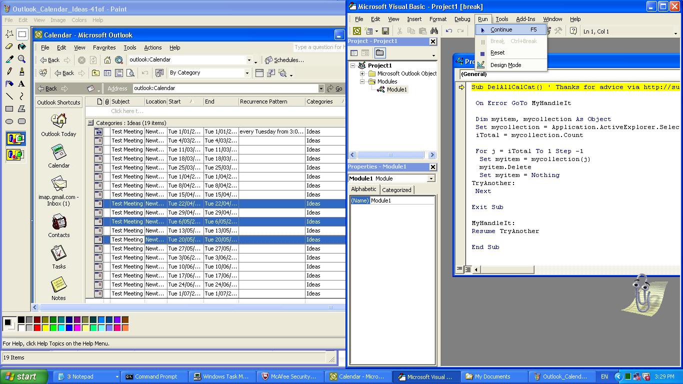 Windows Desktop Email Client Calendar Macro Primer Tutorial