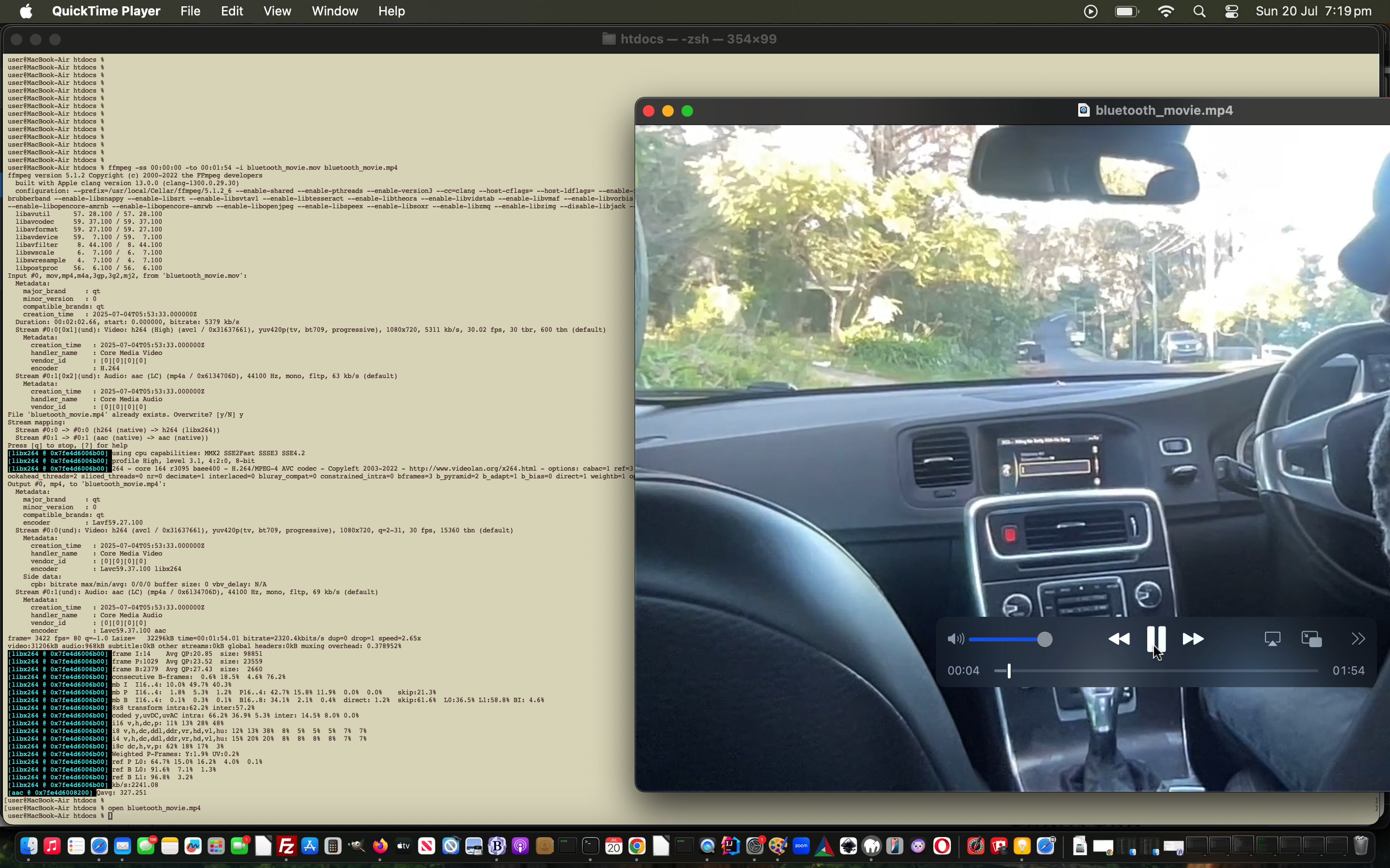 PhotoBooth Video Snippet via Ffmpeg Command Line Tutorial