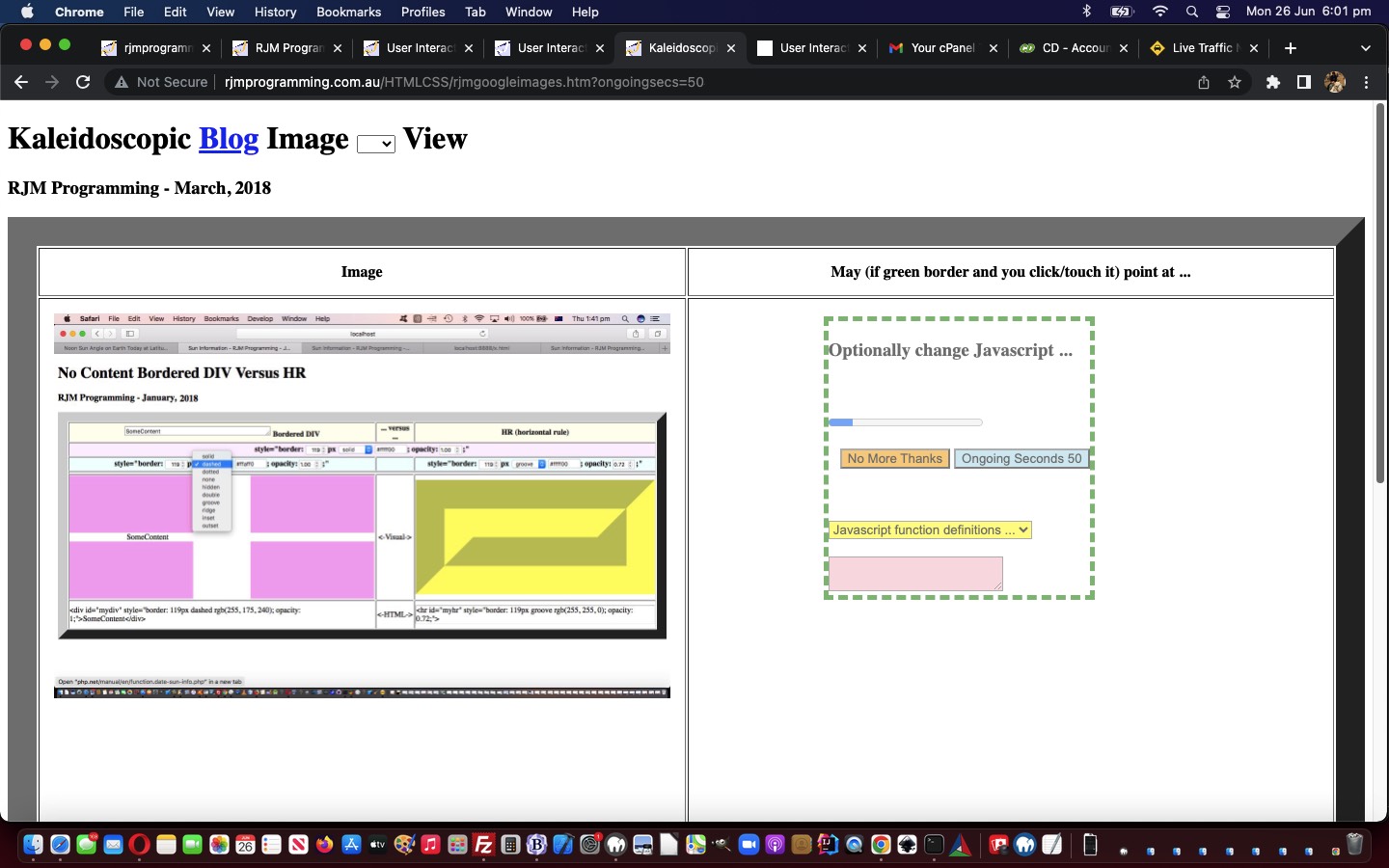 User Interactive Entry Dynamically Controlled Javascript Parameterization Tutorial