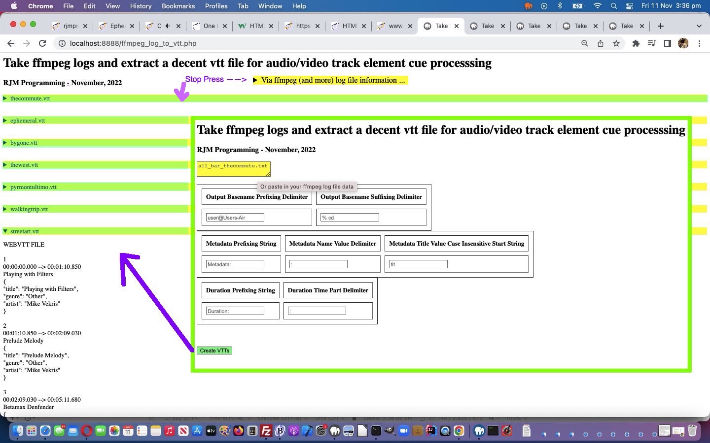 Ffmpeg Log Helper Towards VTT File Primer Tutorial