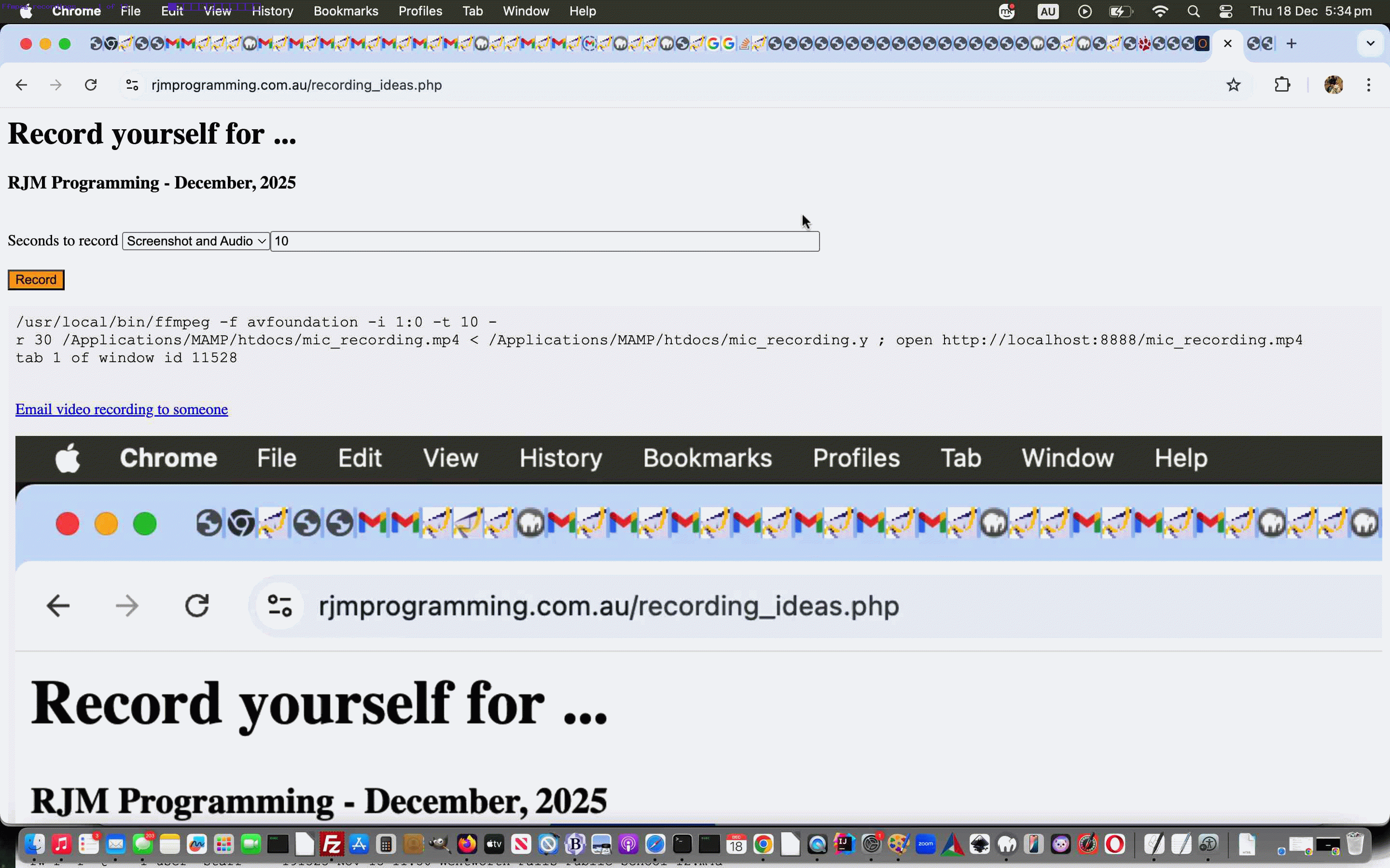 Local Operating System Menu Ffmpeg macOS Recordings Tutorial Local Operating System Menu Ffmpeg macOS Recordings Tutorial
