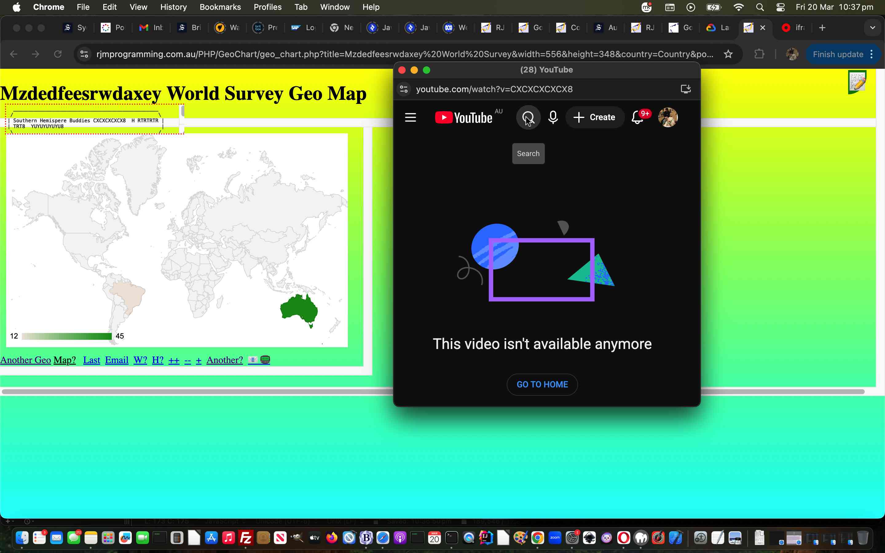 Google Chart Geo Chart Integration Speech Bubbles Textarea Onclick Tutorial