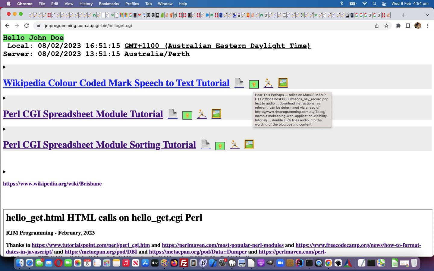 Perl CGI Intranet Audio Tutorial